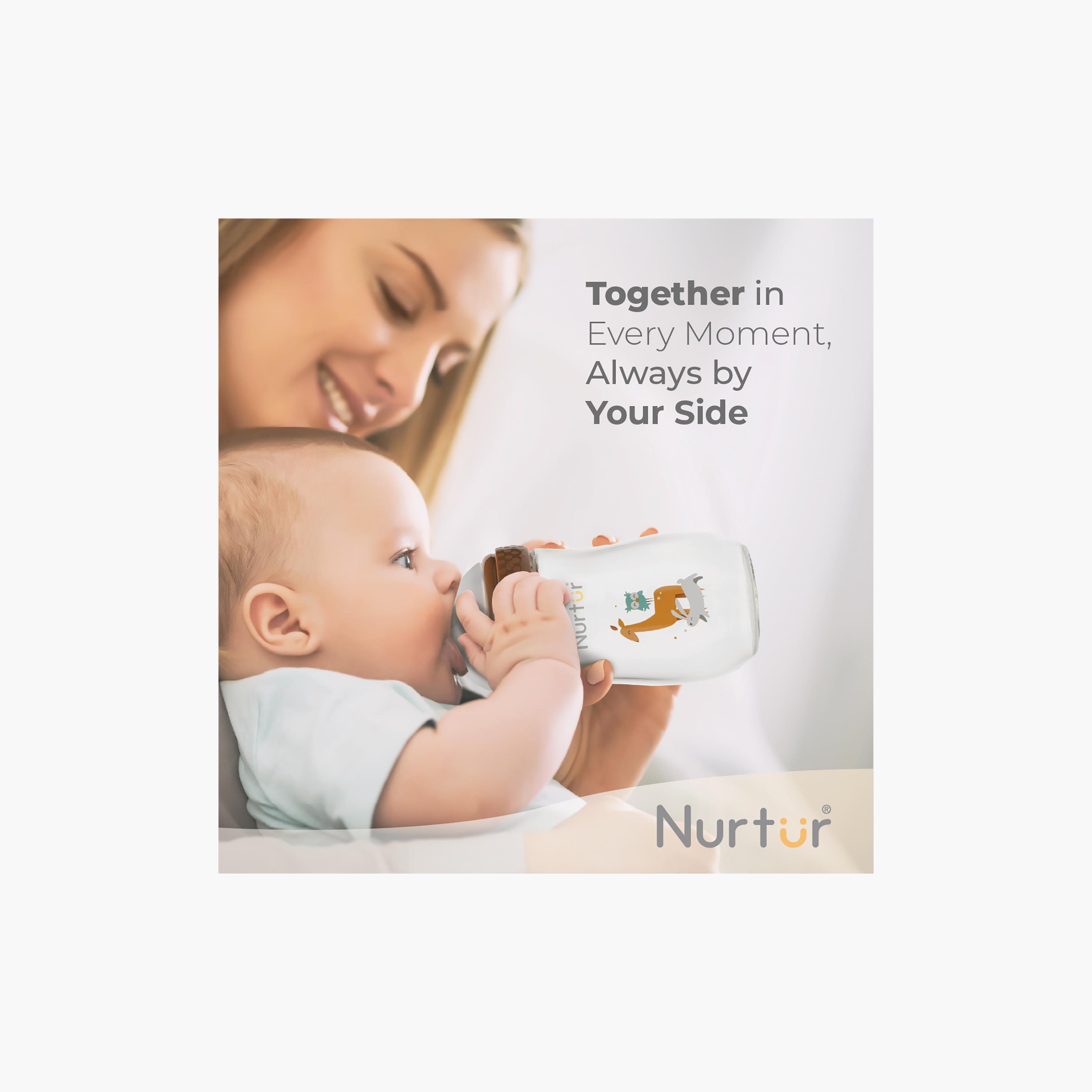 Nurtur Cozi Anti-Colic Feeding Bottle - 240 ml- Animals-baby-feeding-feedingbottles-bottlesandteats-image-5
