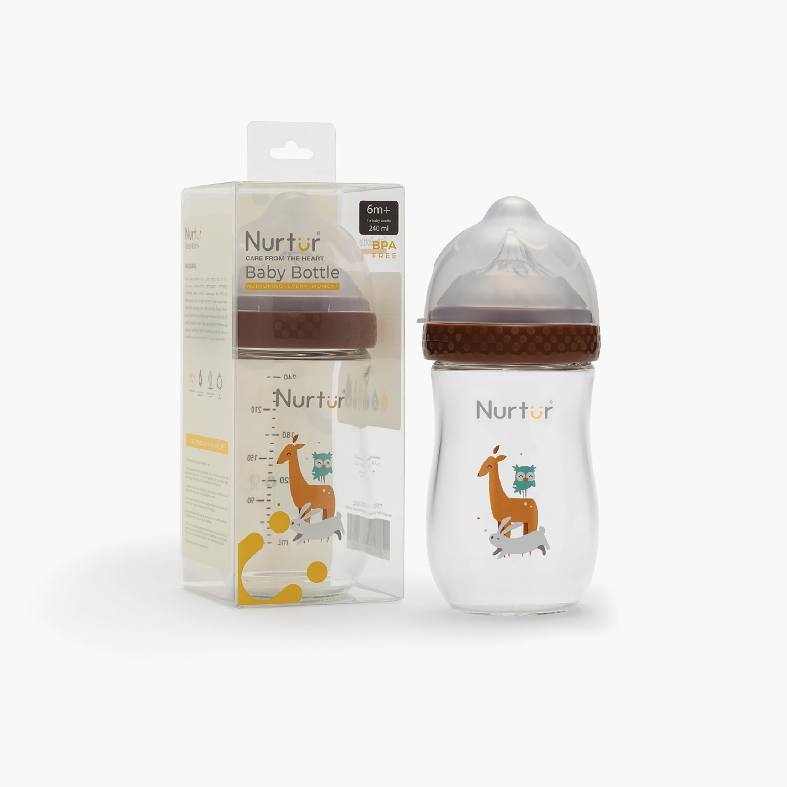 Nurtur Cozi Anti-Colic Feeding Bottle - 240 ml- Animals-baby-feeding-feedingbottles-bottlesandteats-image-8