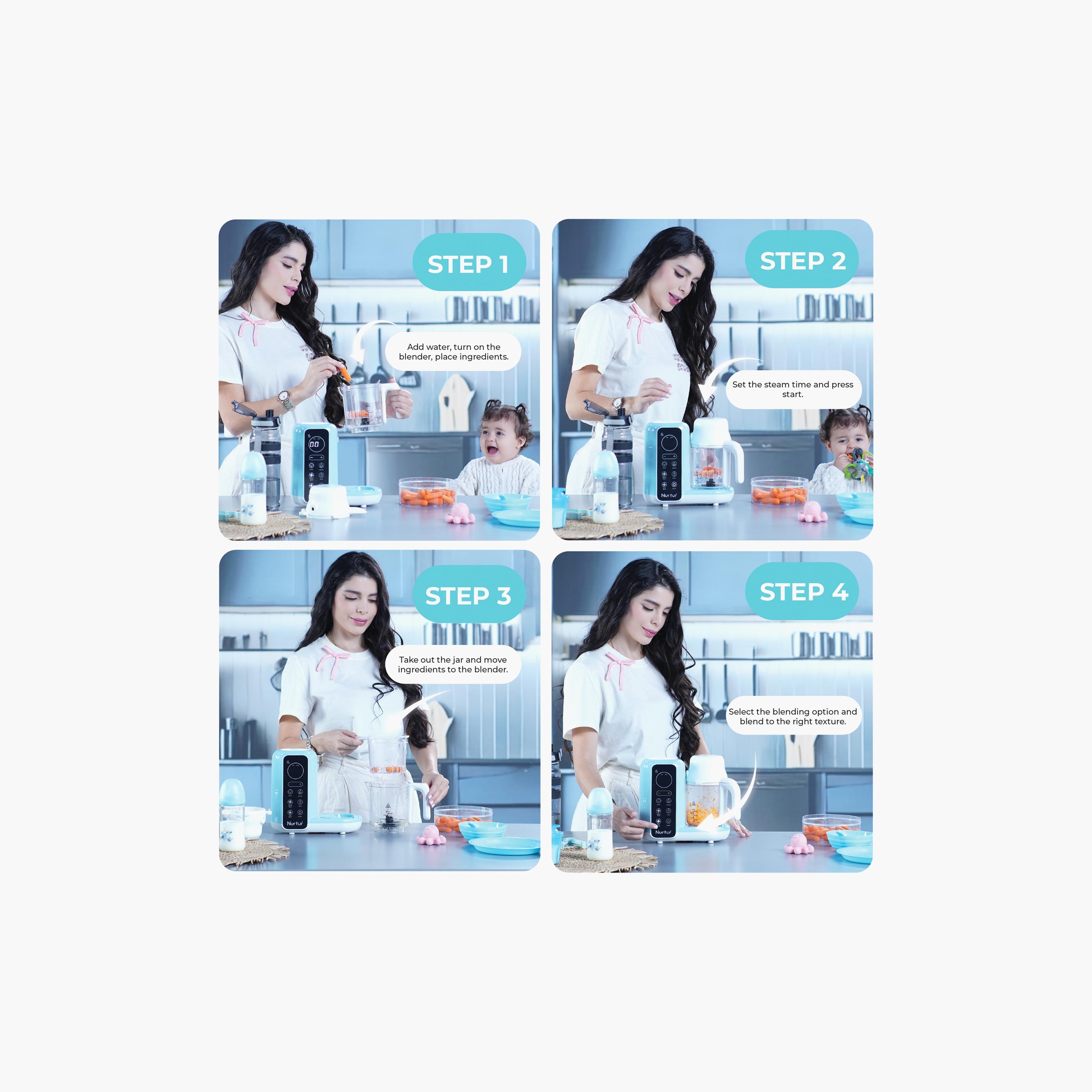 Nurtur Krave 6-in-1 Steamer Blender-baby-feeding-sterilizersandwarmers-image-8