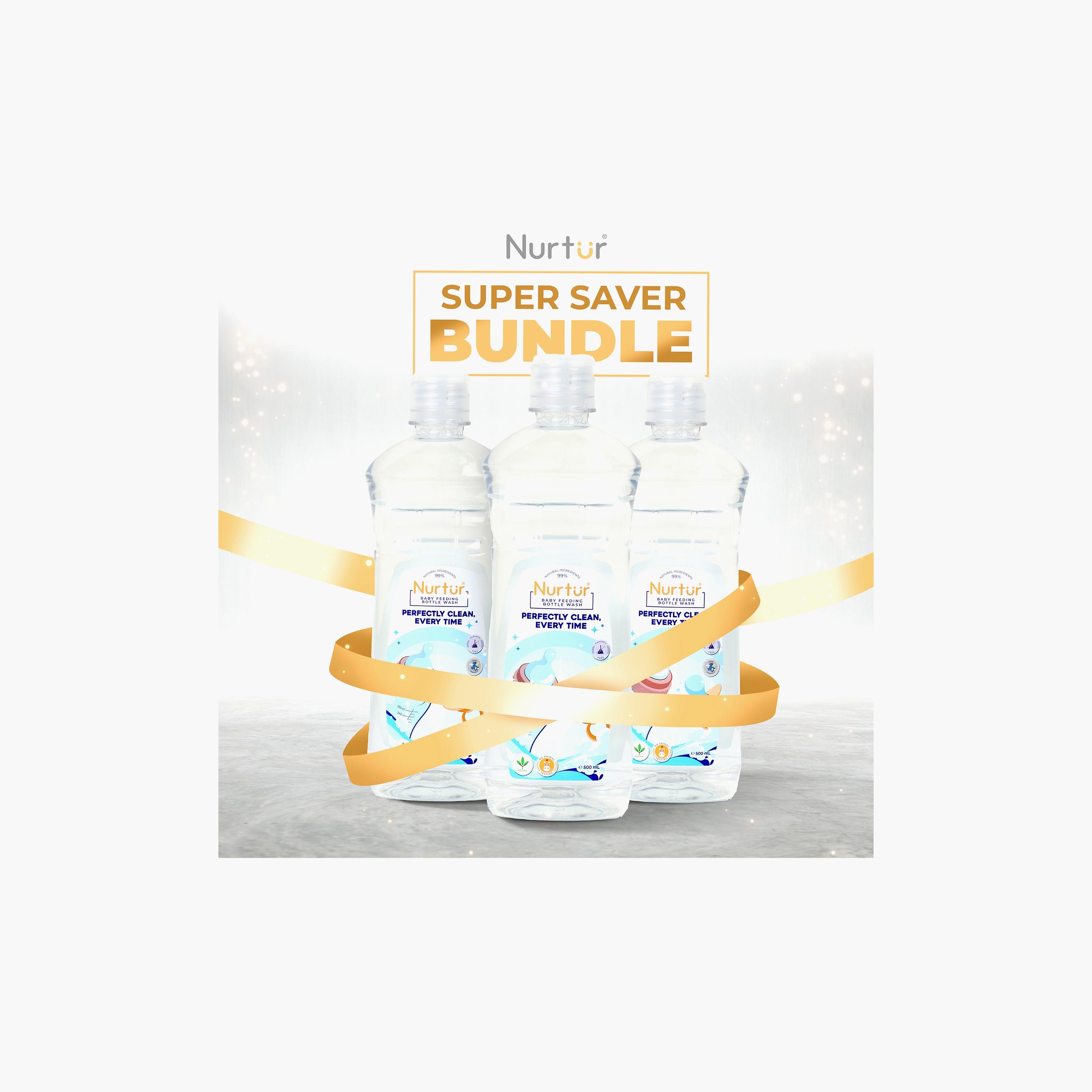 Nurtur Liquid Cleanser for Feeding Bottles - 500 ml-baby-feeding-accessories-image-12