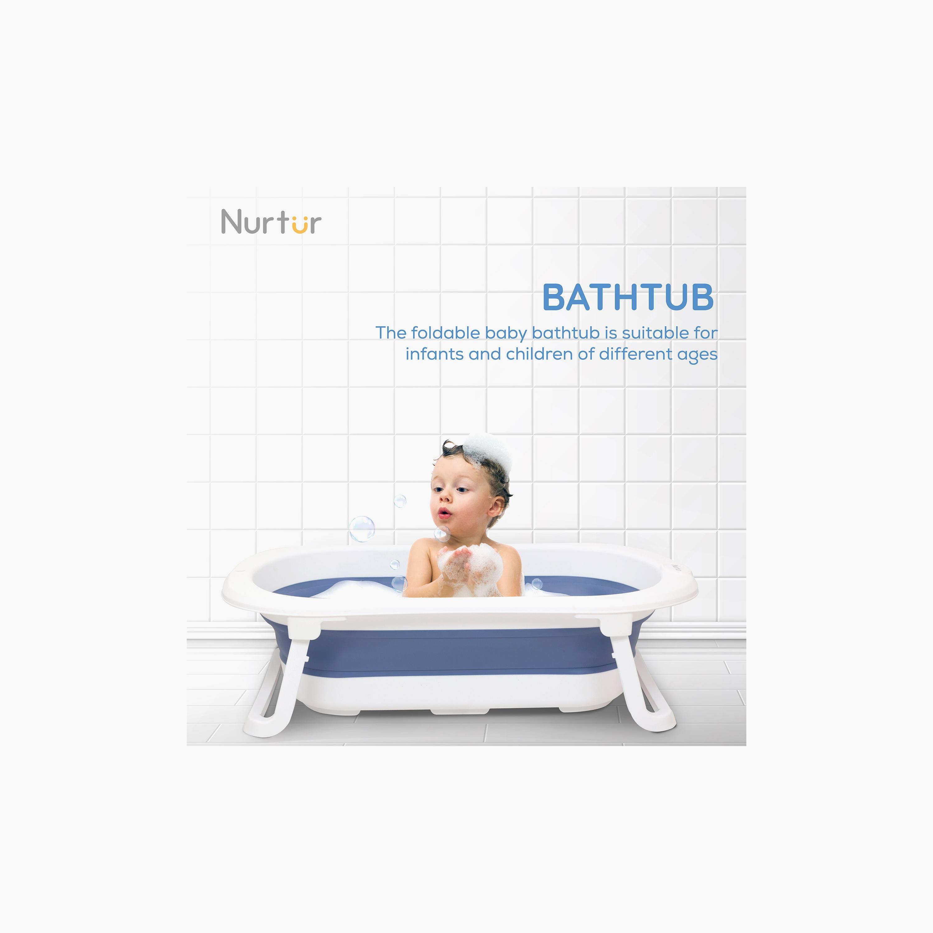 Nurtur Collapsible Bath Tub-baby-bathandcare-bathtubs-image-5