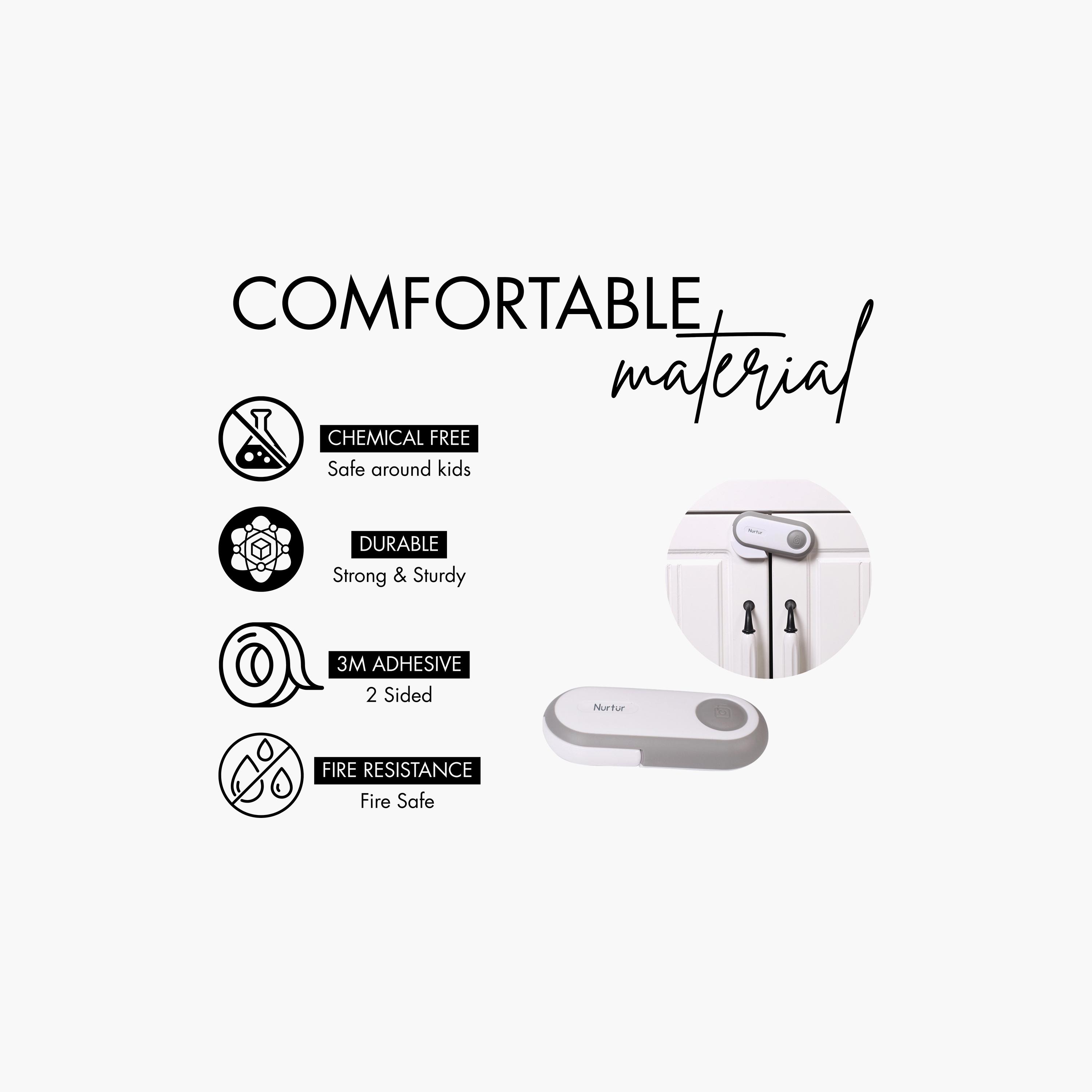 Nurtur Adjustable Child Safety Cabinet Lock-baby-healthandsafety-babyproofing-image-5
