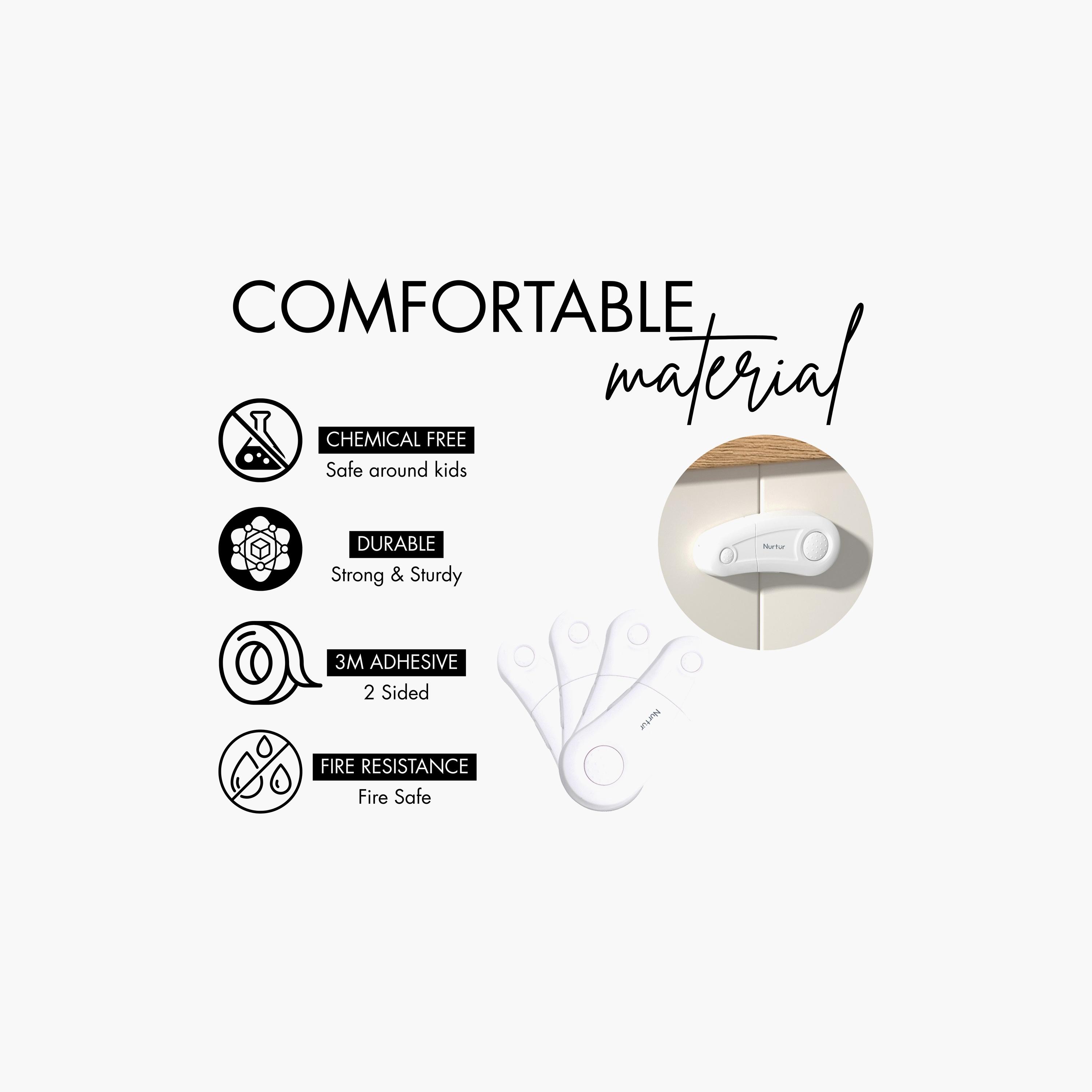 قفل أمان لدرج الأطفال من نورتور بقطعتين-baby-healthandsafety-babyproofing-image-1