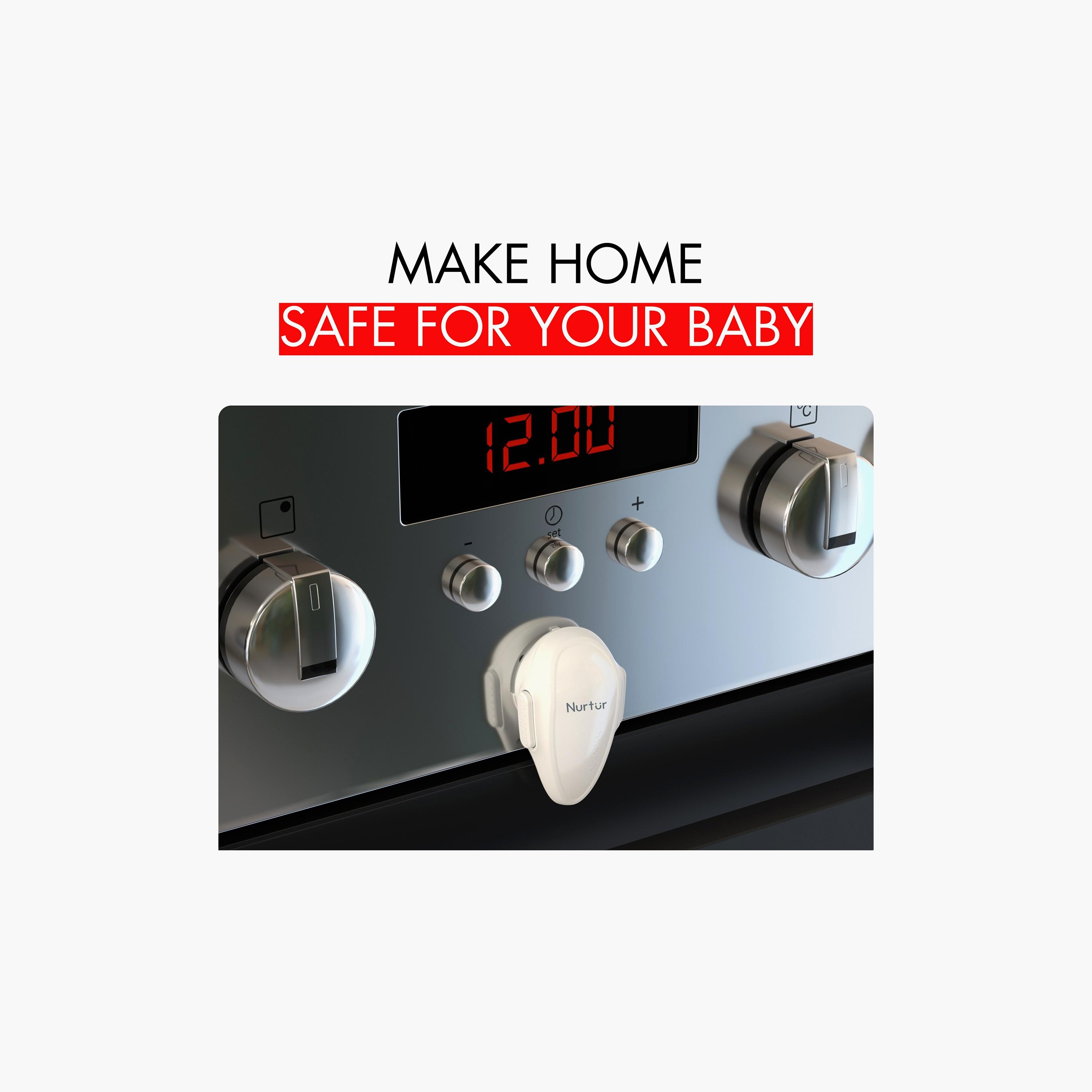 Nurtur Child Safety Oven Door Lock - White-baby-healthandsafety-babyproofing-image-2