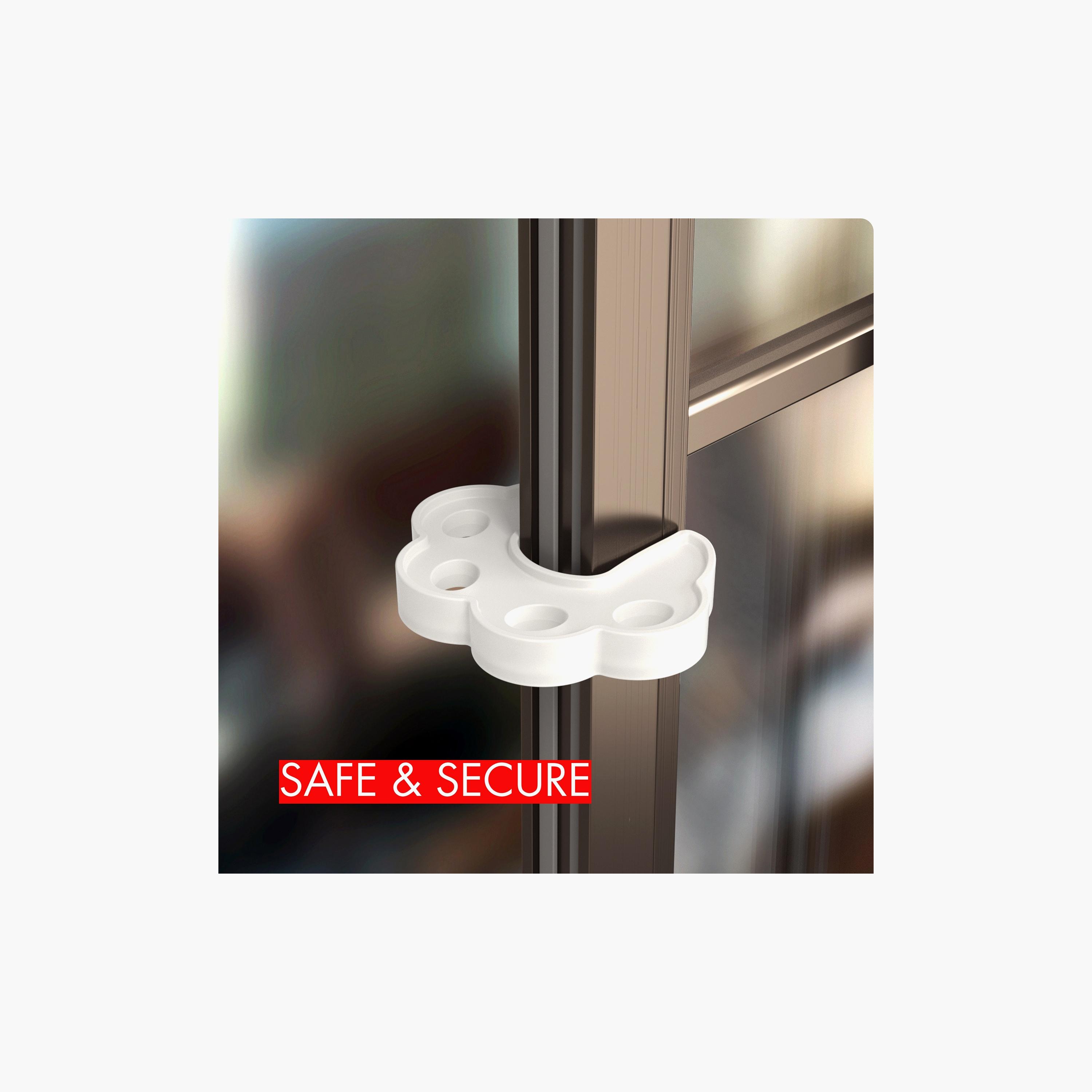 Nurtur Soft Foam Door Guard with Finger Pinch Protector - White-baby-healthandsafety-babyproofing-image-6