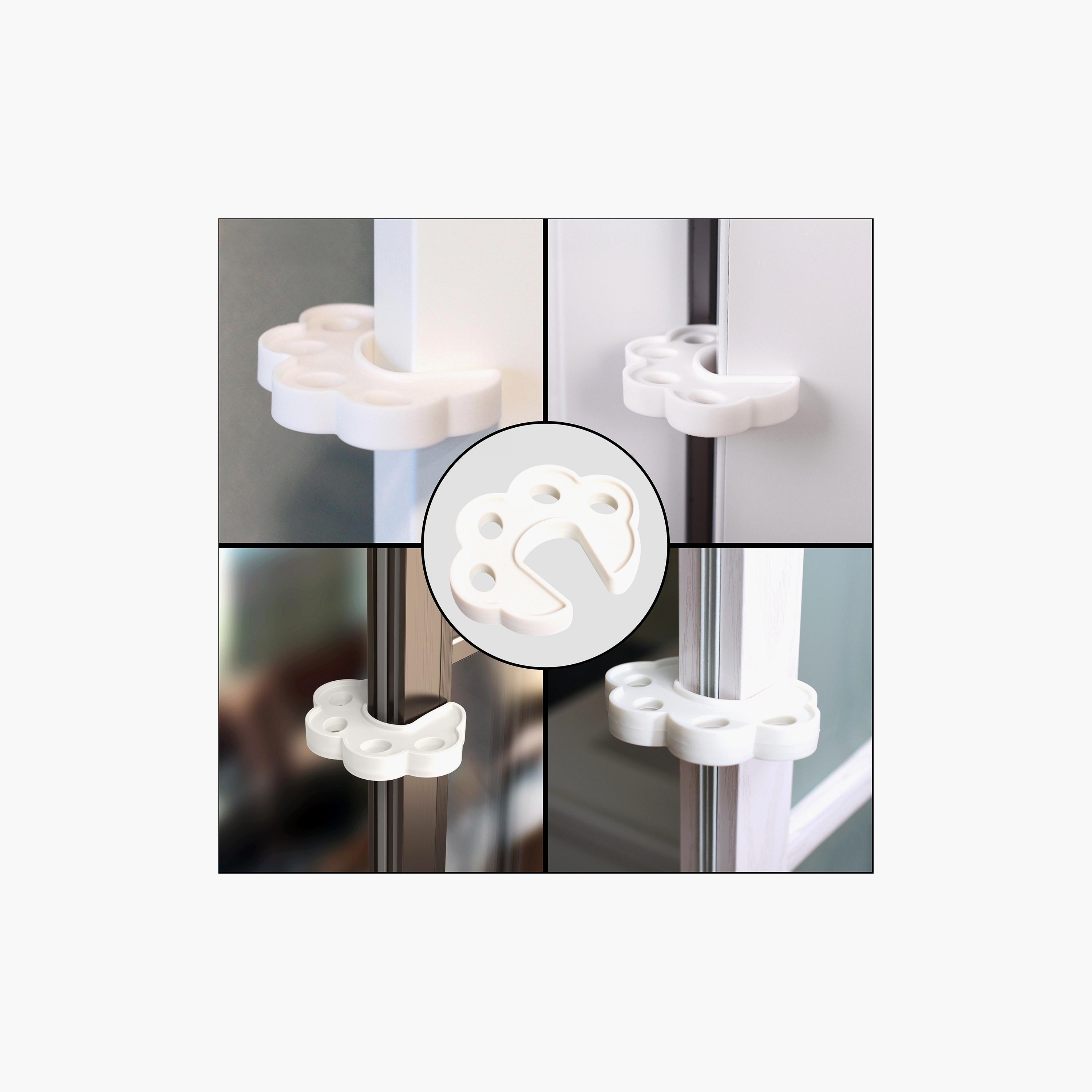 Nurtur Soft Foam Door Guard with Finger Pinch Protector - White-baby-healthandsafety-babyproofing-image-7