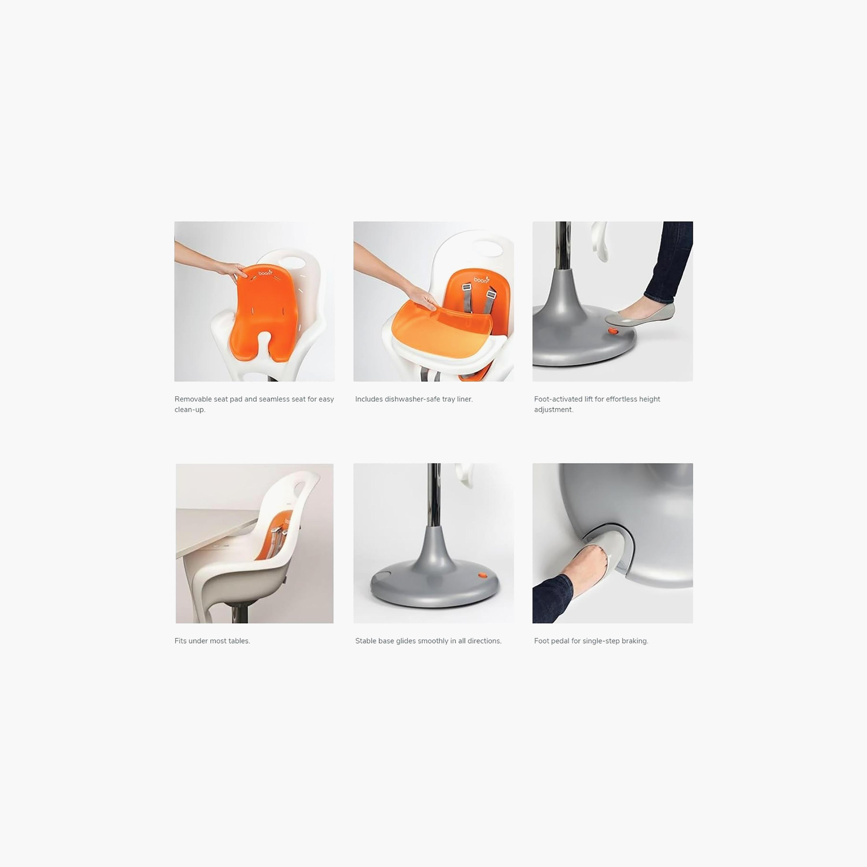 وسادة مقعد كرسي مرتفع فلير مع بطانة صينية - برتقالي من بوون-baby-nursery-furniture-rockingchairs-image-5