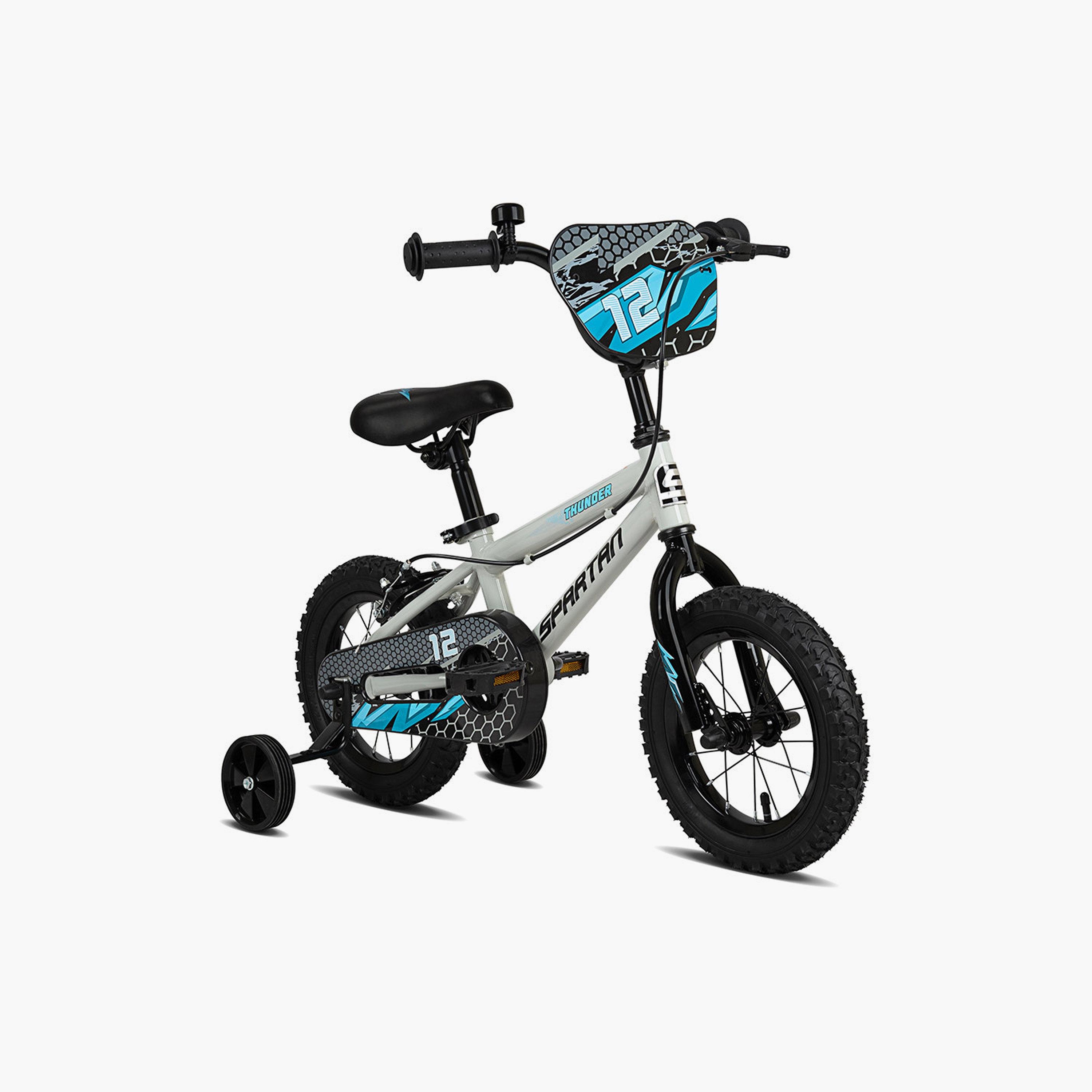 دراجة سبارتان ثاندر - رمادي لامع - 12 بوصة-toys-outdoor-bikesandrideons-bikes-image-1