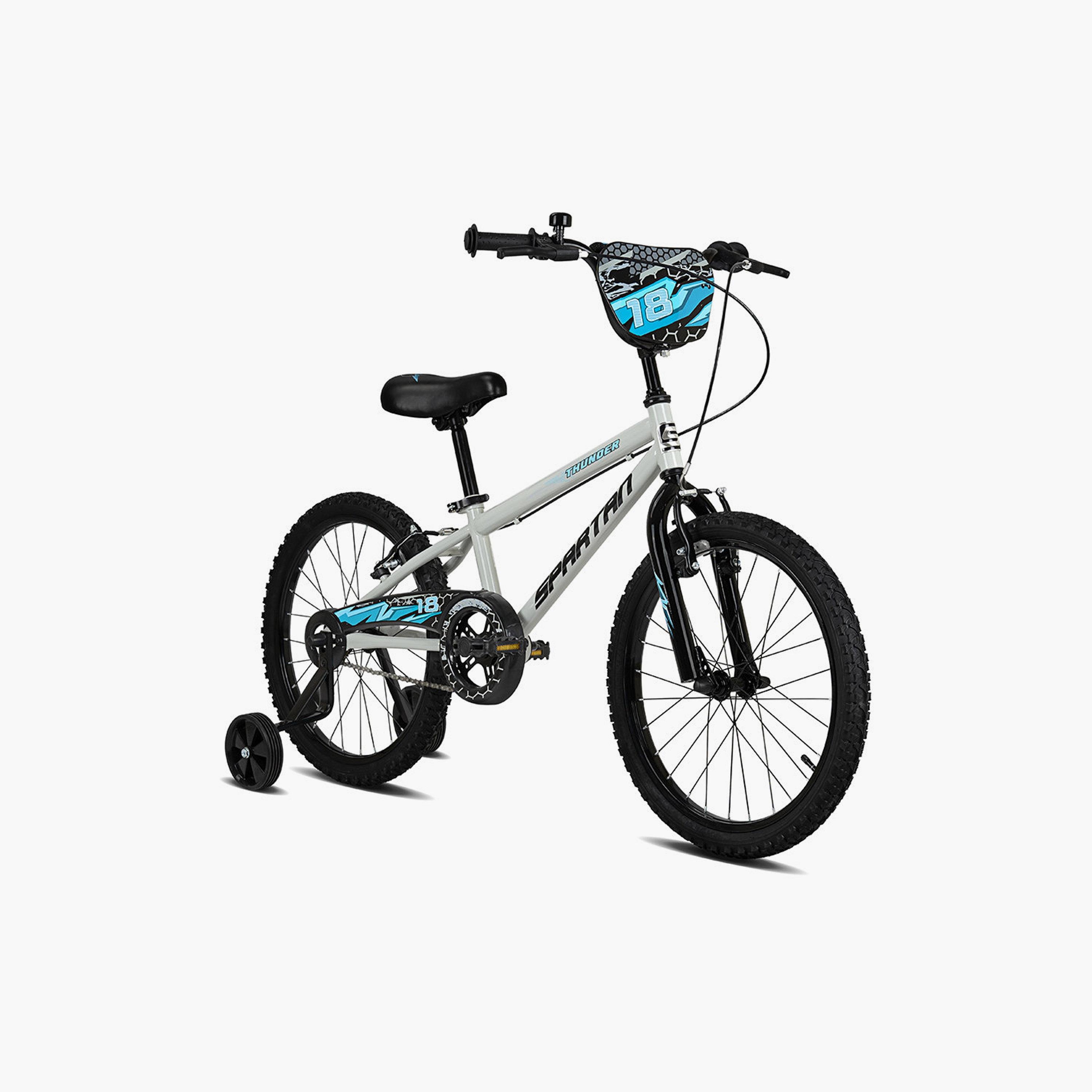 دراجة سبارتان ثاندر - رمادي لامع - 18 بوصة-toys-outdoor-bikesandrideons-bikes-image-2