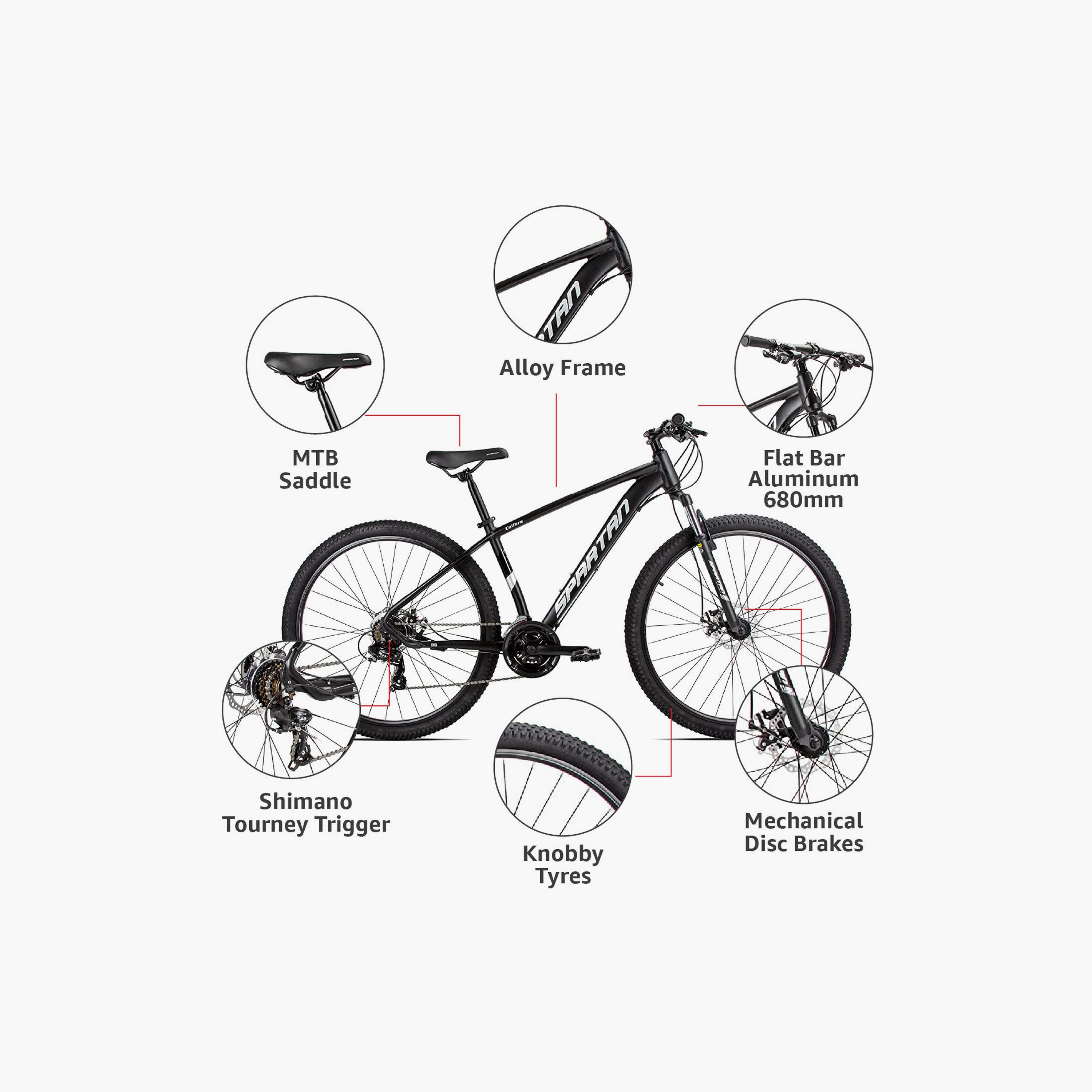 Spartan Calibre Hardtail MTB Alloy Bike - 27.5 Inch-toys-outdoor-bikesandrideons-bikes-image-5