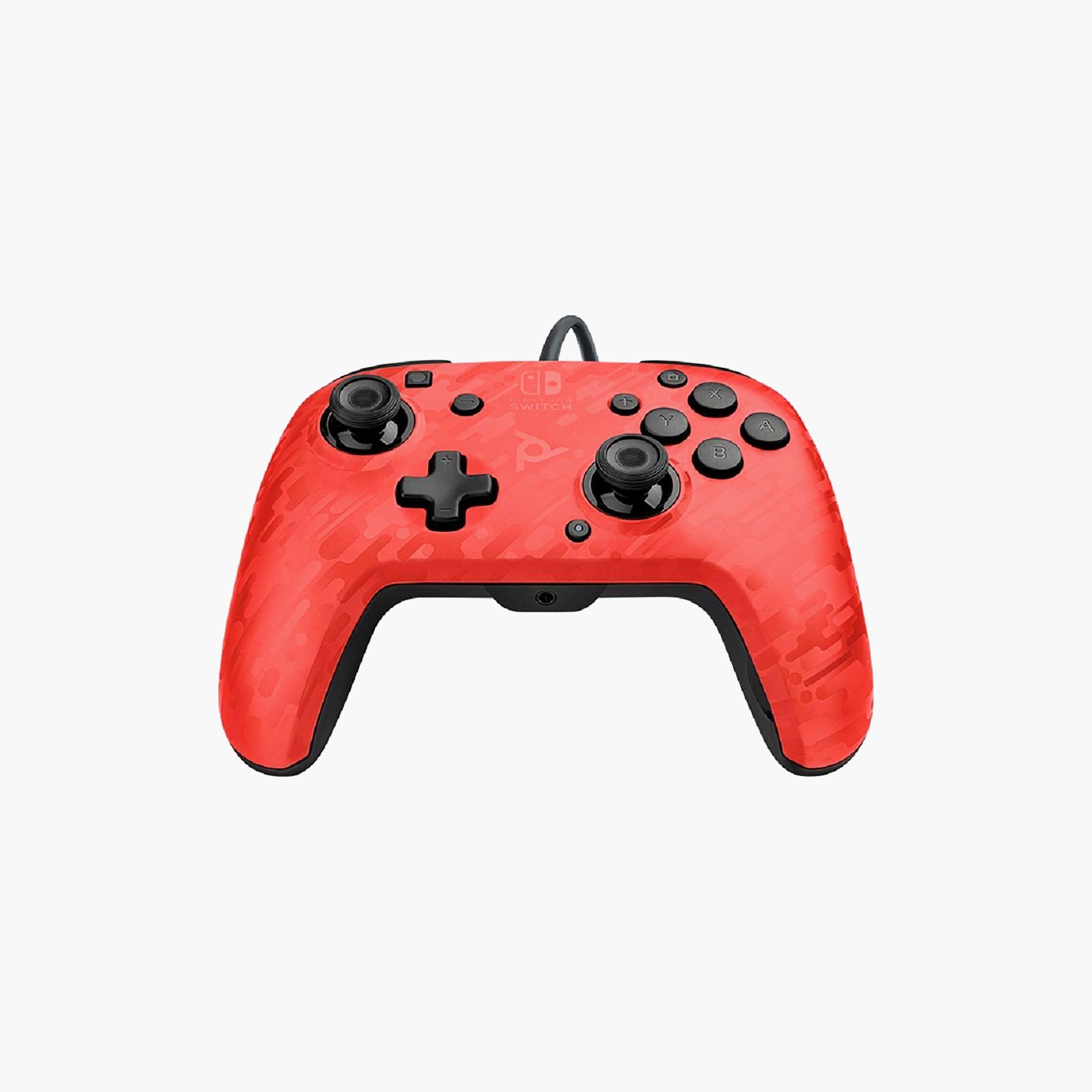 PDP Nintendo Switch Gaming Faceoff Deluxe Audio Wired Controller Camo Red | 500-134-EU-CM04-electronics-gamesandconsoles-image-2