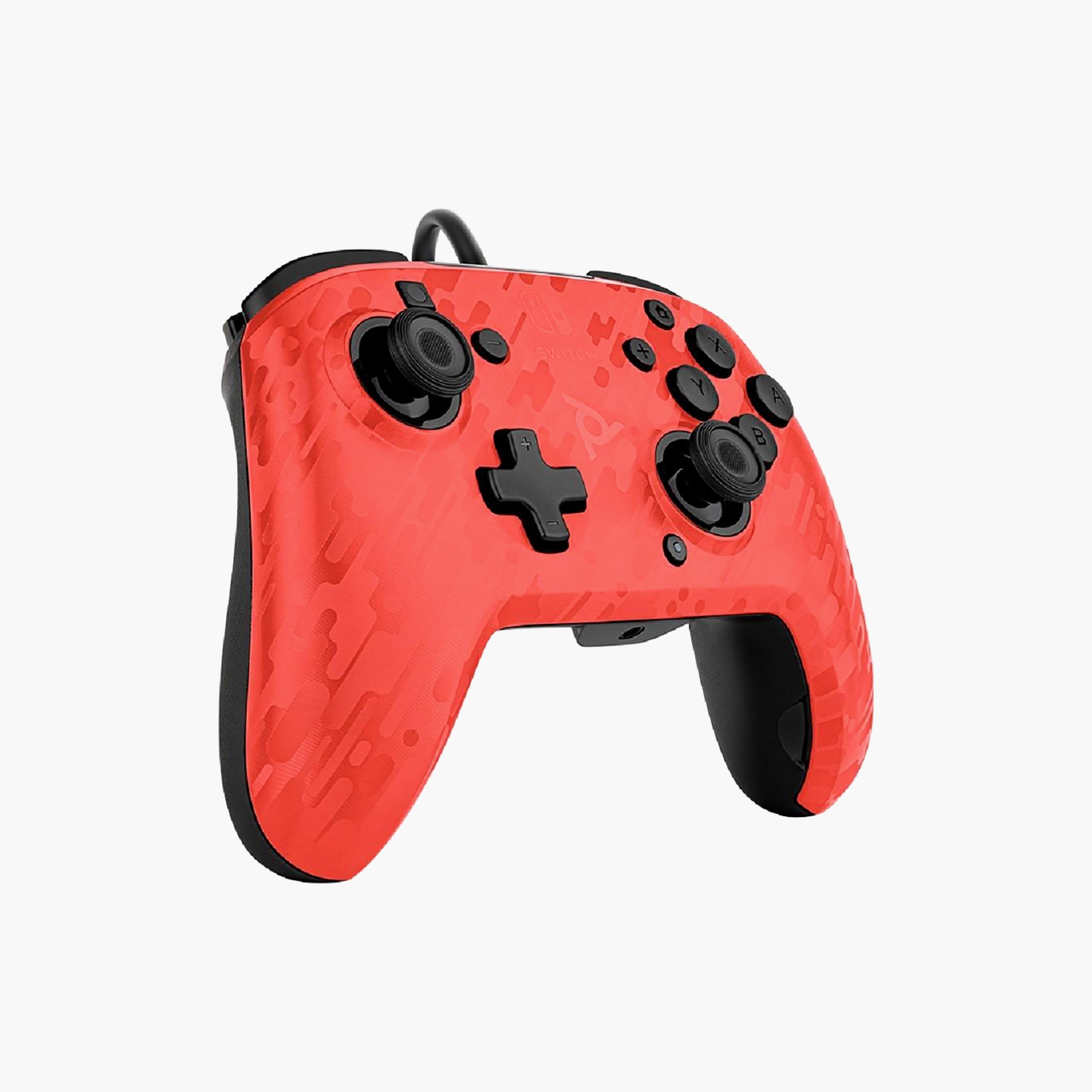 PDP Nintendo Switch Gaming Faceoff Deluxe Audio Wired Controller Camo Red | 500-134-EU-CM04-electronics-gamesandconsoles-image-3