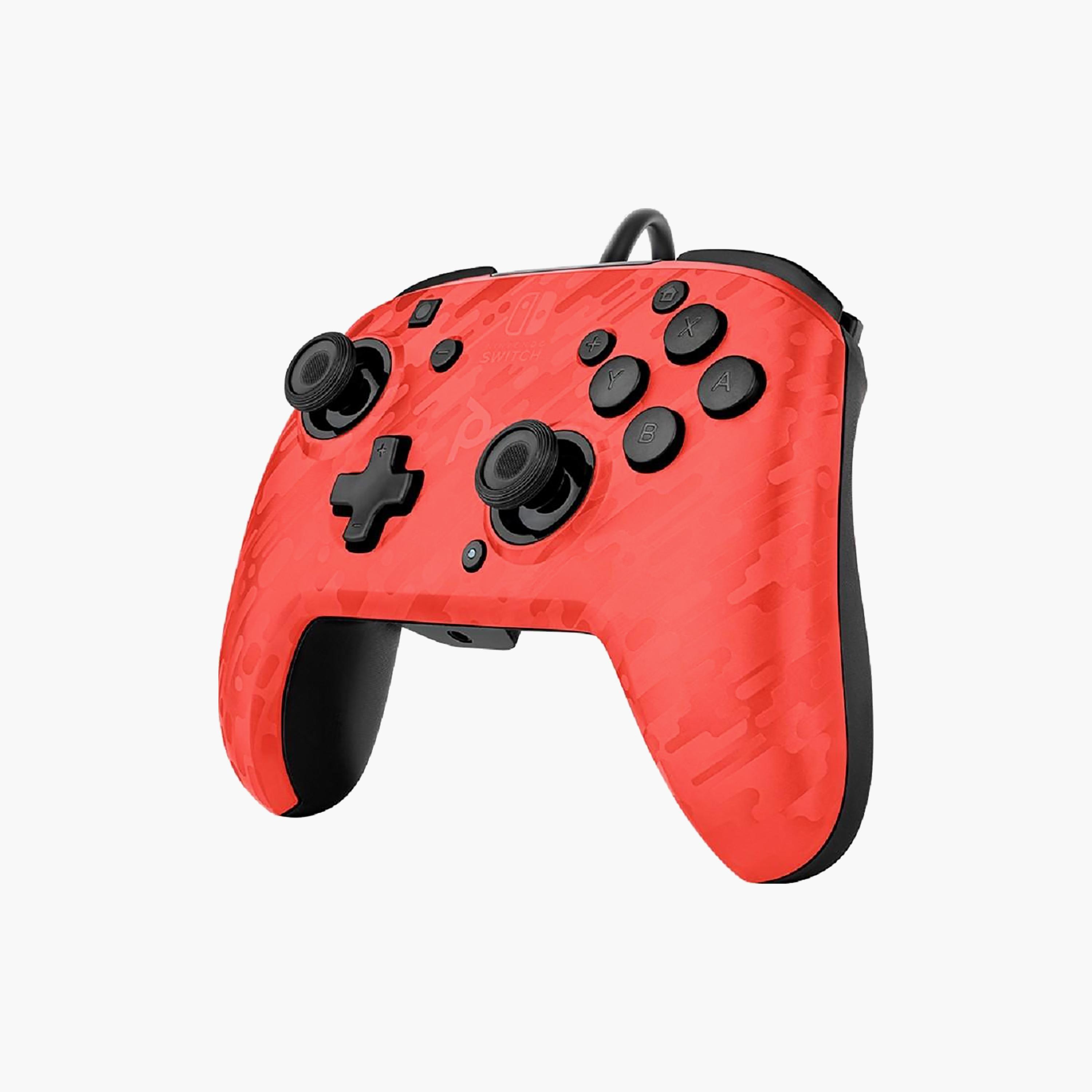 PDP Nintendo Switch Gaming Faceoff Deluxe Audio Wired Controller Camo Red | 500-134-EU-CM04-electronics-gamesandconsoles-image-5