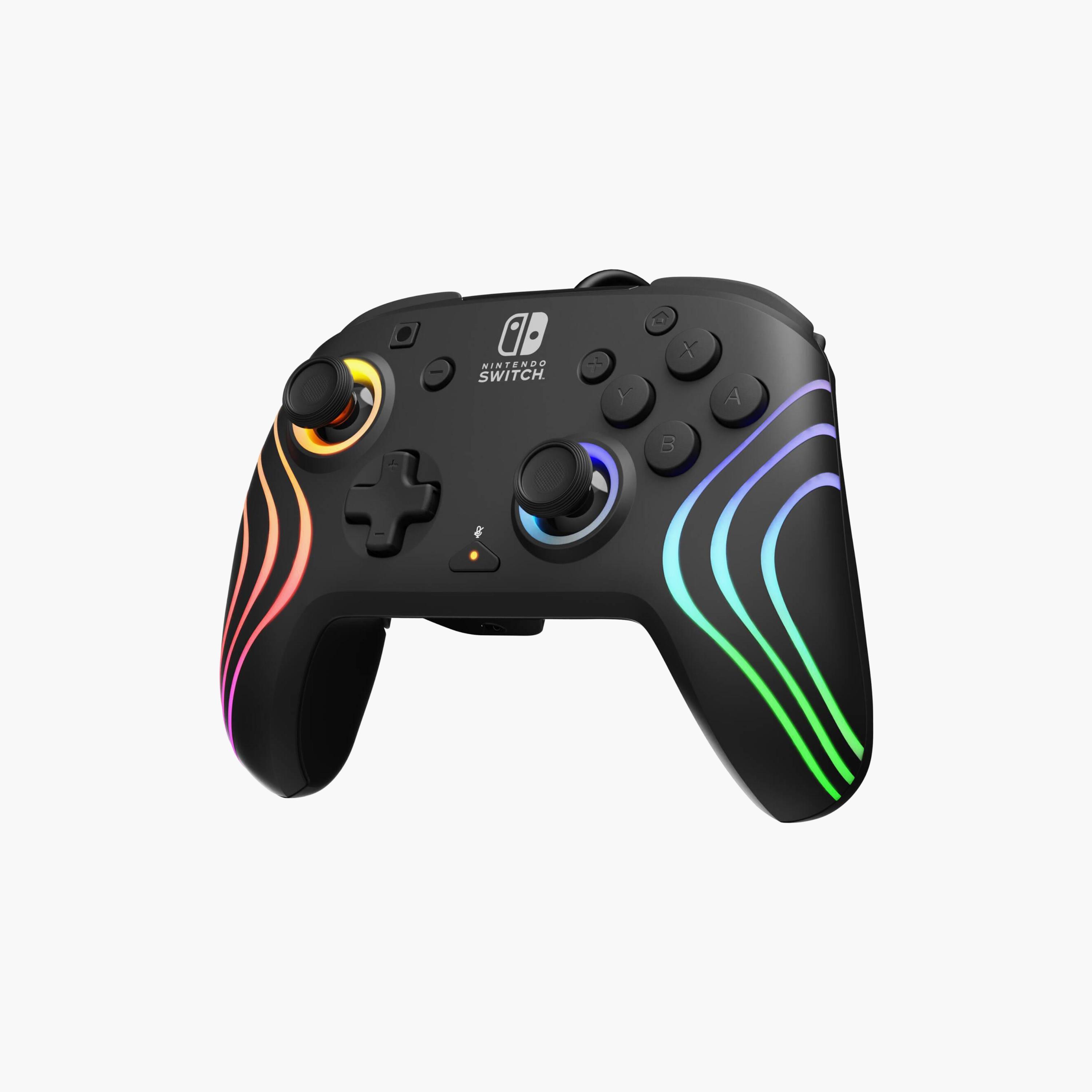 PDP Nintendo Switch Gaming Afterglow Wave Enhanced Wired Controller Black | 500-237-BK-electronics-gamesandconsoles-image-2