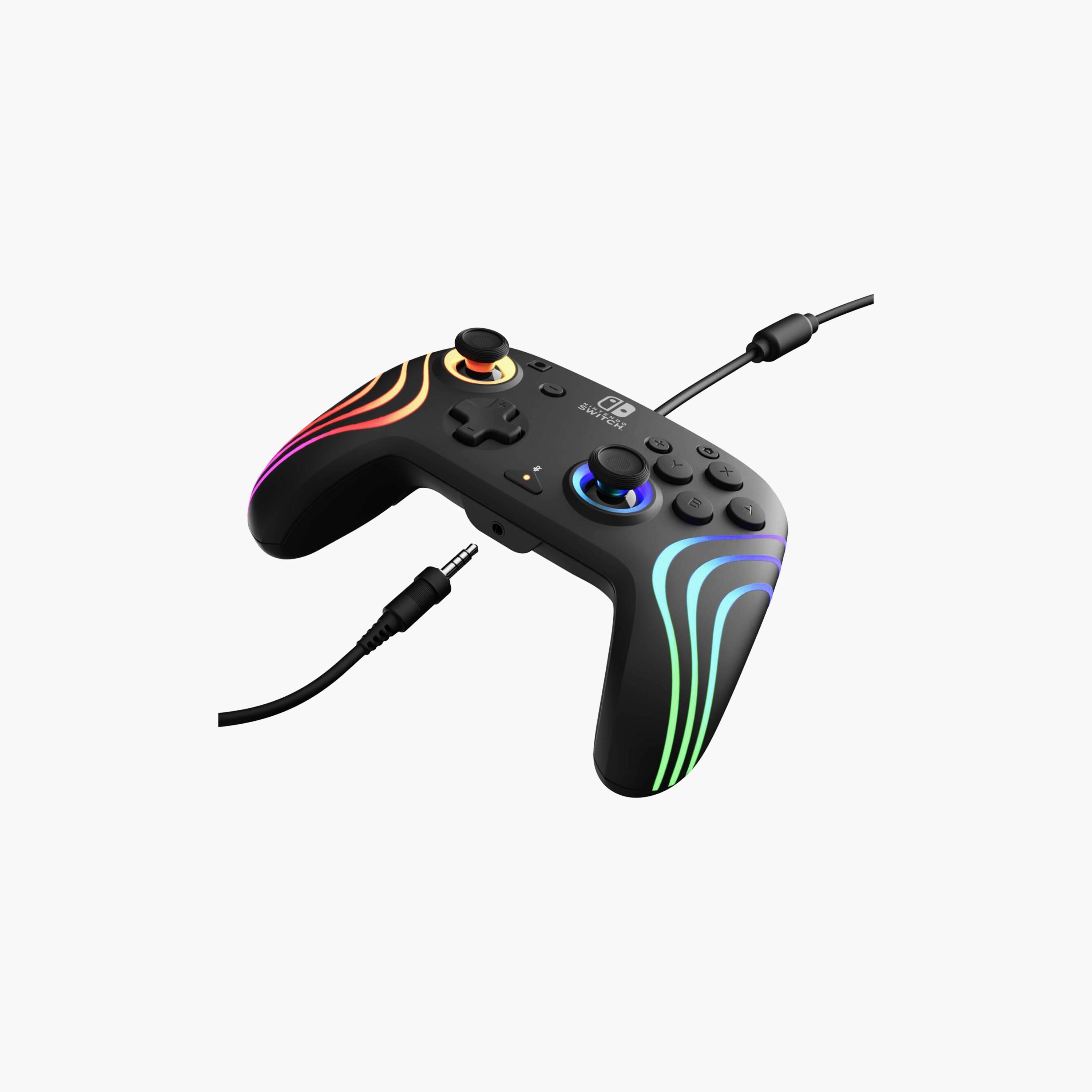 PDP Nintendo Switch Gaming Afterglow Wave Enhanced Wired Controller Black | 500-237-BK-electronics-gamesandconsoles-image-3