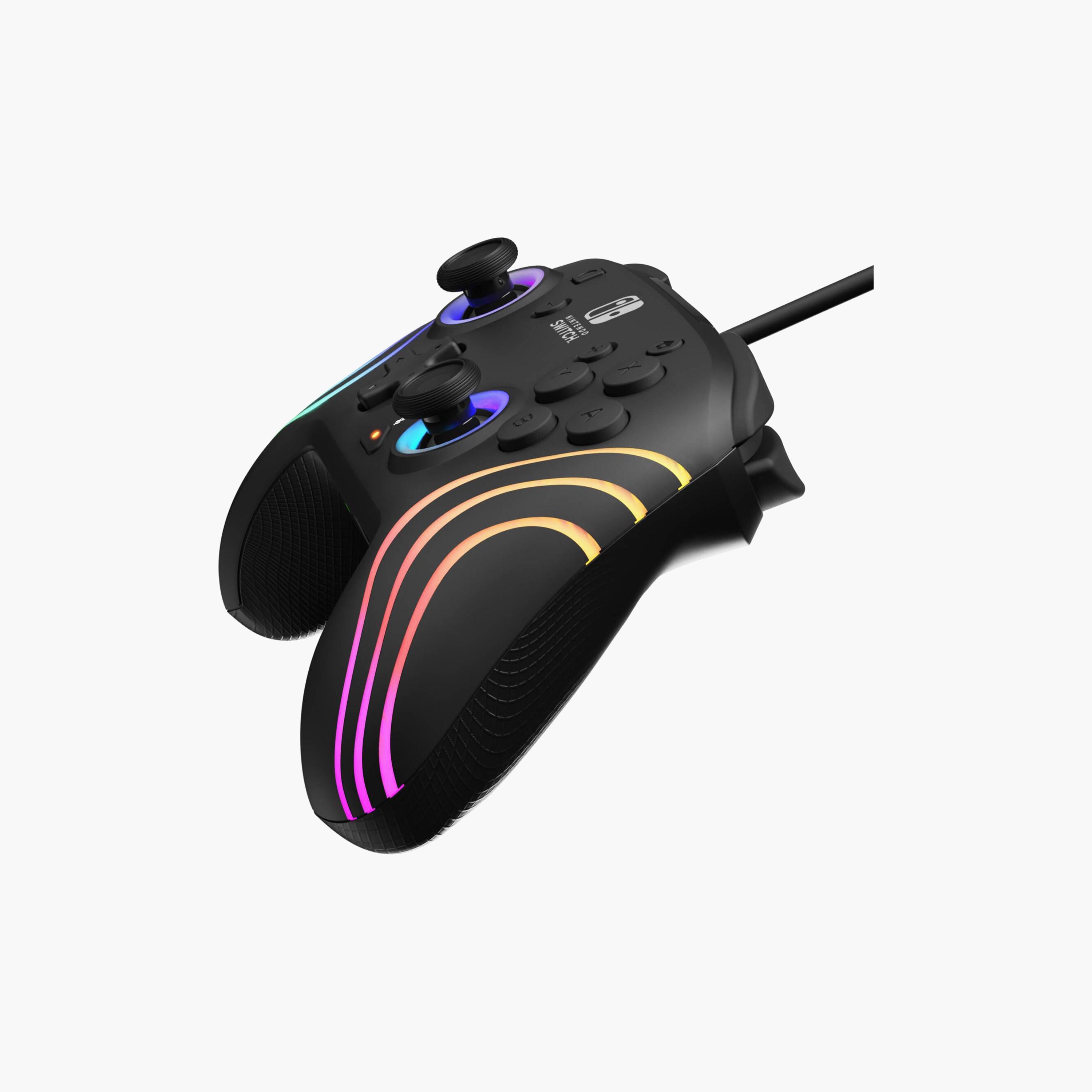 PDP Nintendo Switch Gaming Afterglow Wave Enhanced Wired Controller Black | 500-237-BK-electronics-gamesandconsoles-image-4