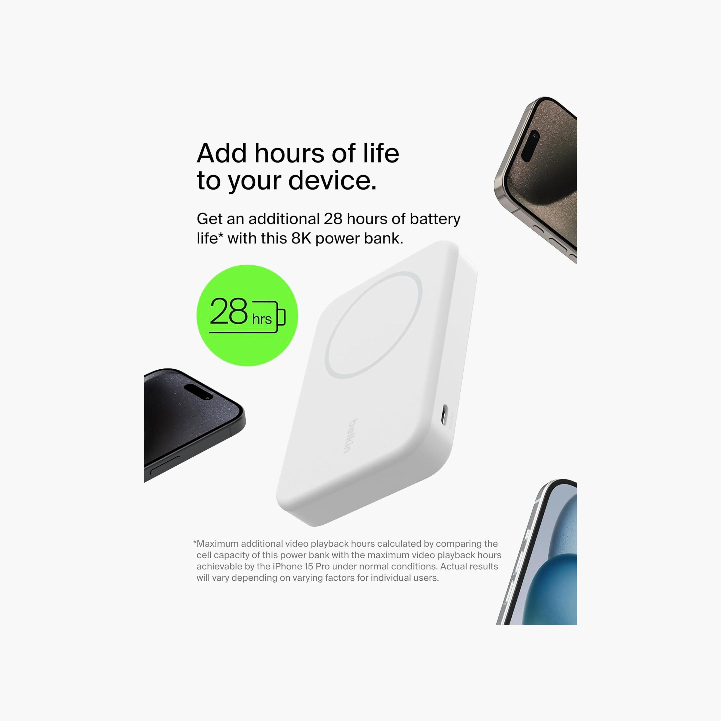 بيلكين باوربانك لاسلكي Qi2 بمسند 10000mAh، أبيض | BKN-BPD008BTWH-electronics-portabledevices-image-3
