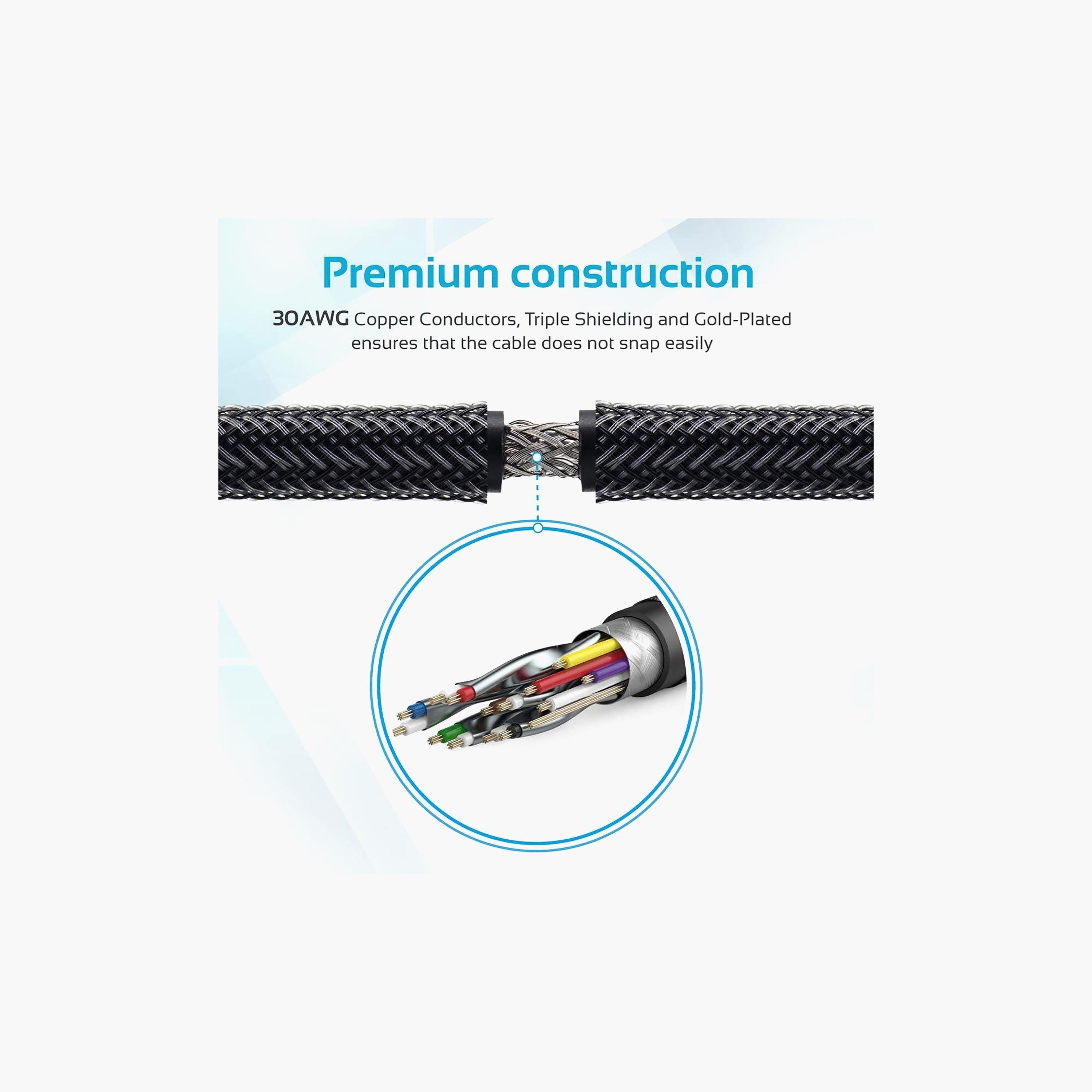 Promate Prolink4K1-300 4K Hdmi Cable 3 M Black | PROLINK4K1-300-electronics-accessories-mobileaccesories-image-4