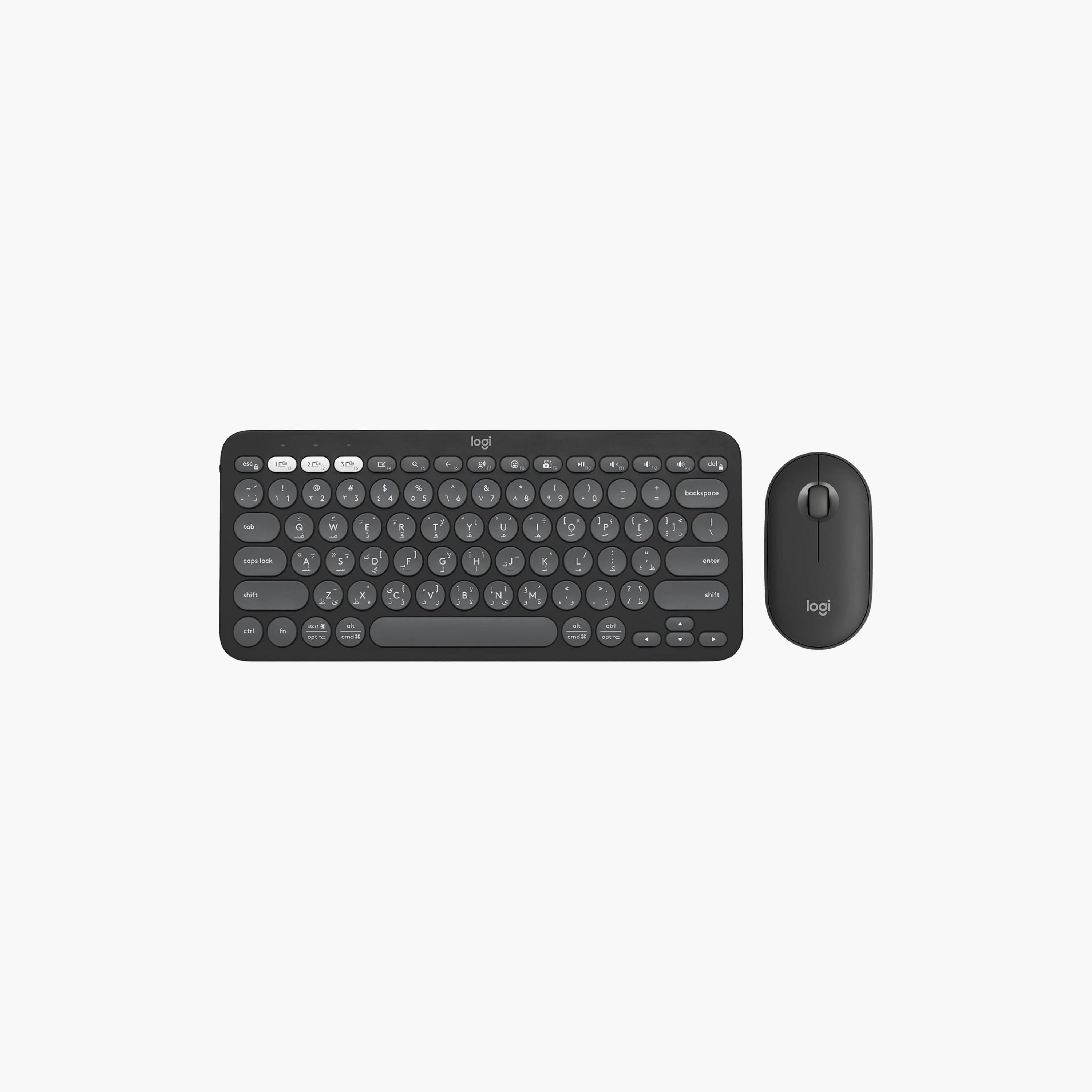 Logitech Pebble 2 Combo, Wireless Keyboard and Mouse Graphite | 920-012251-electronics-accessories-computeraccesories-image-1