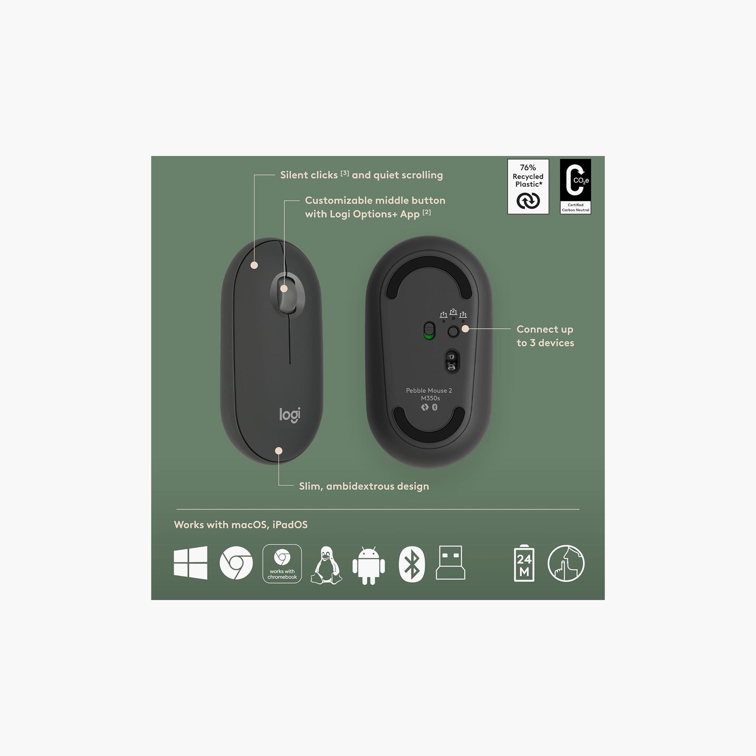 Logitech Pebble 2 Combo, Wireless Keyboard and Mouse Graphite | 920-012251-electronics-accessories-computeraccesories-image-5