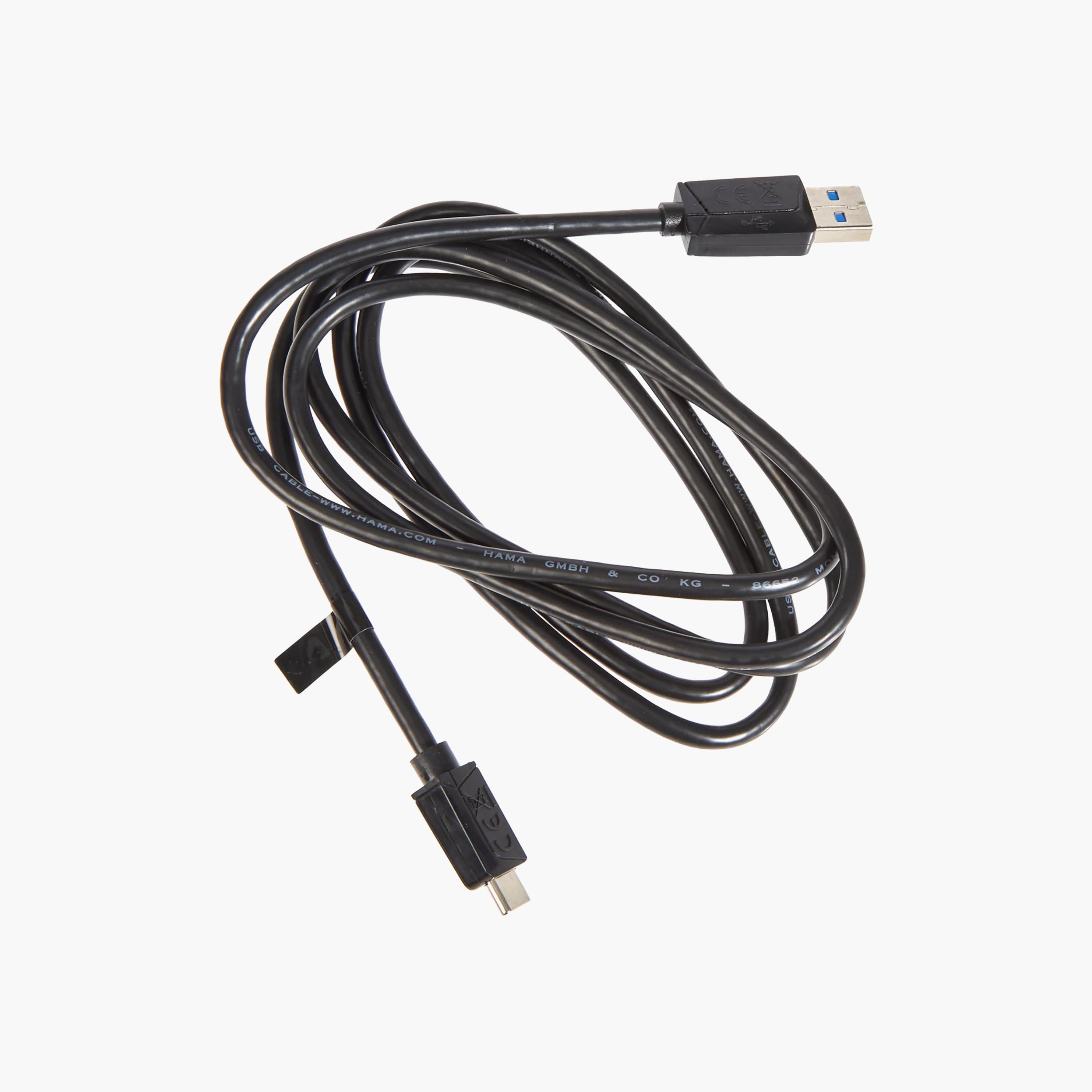 هاما 200652 كابل قابس USB-C إلى قابس USB-A طول 1.5 متر | 200652-electronics-accessories-mobileaccesories-image-1