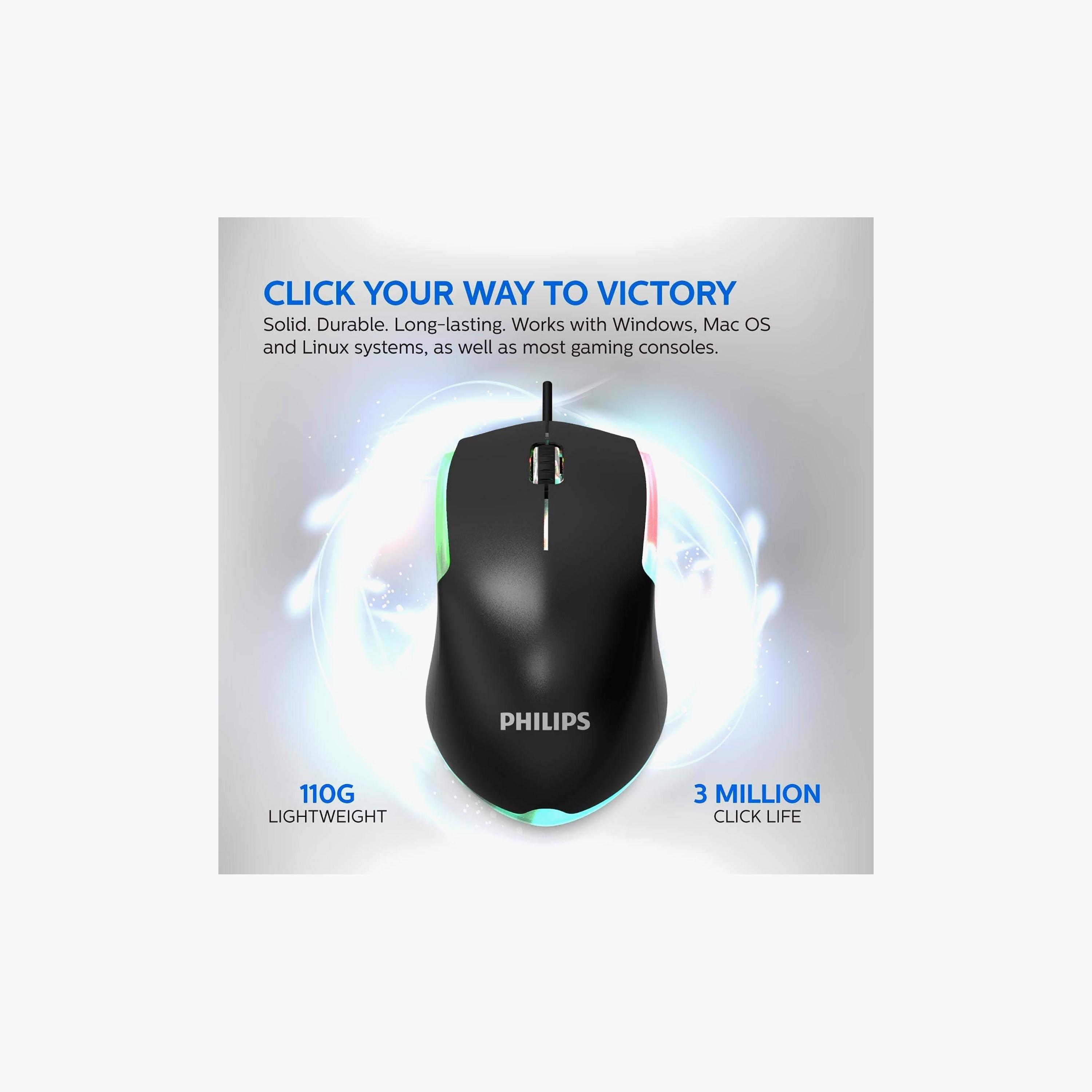 Philips Wired Gaming Mouse Black | SPK9314-PROMO_EMAX_AE_ENBD_131026-image-4