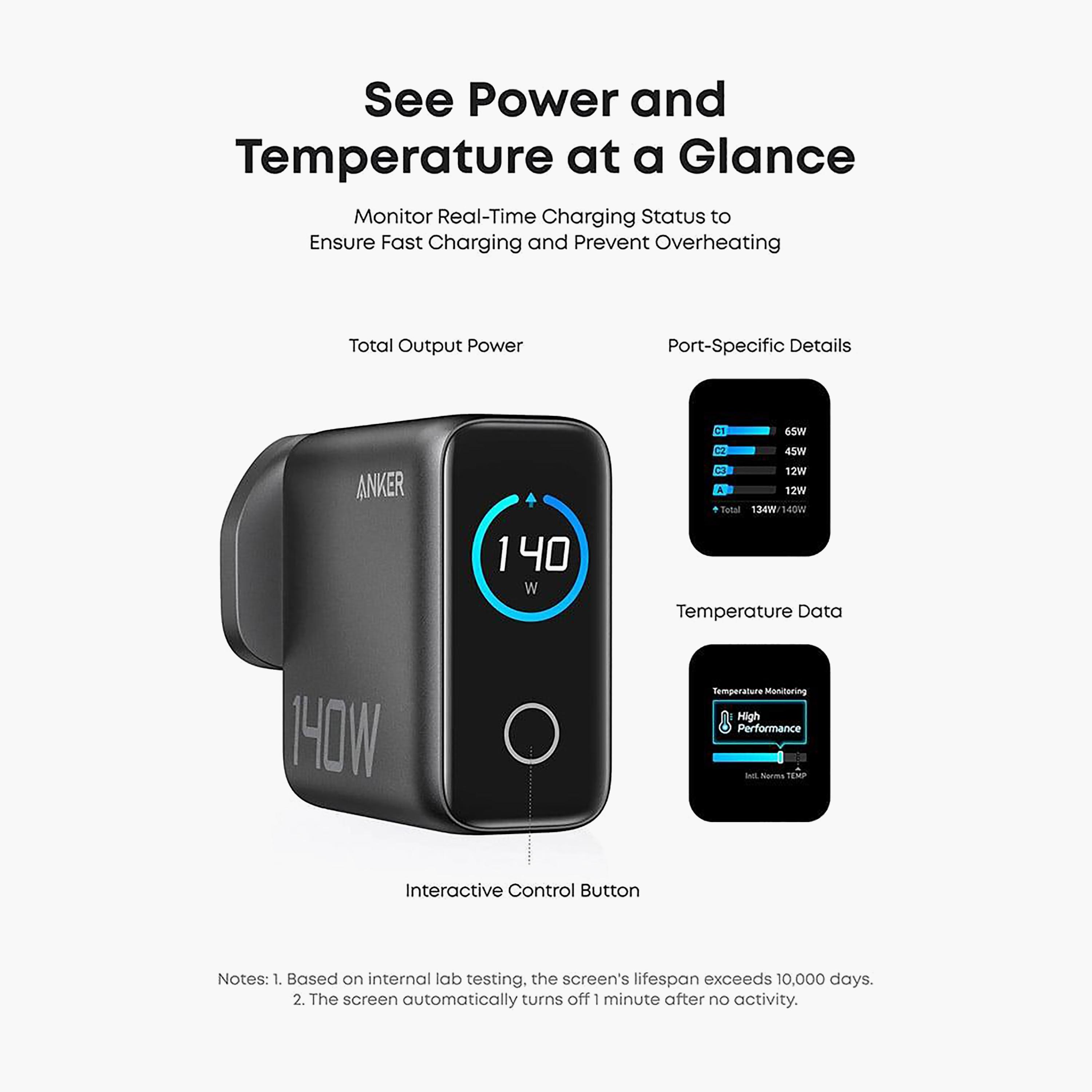 Anker 140W PD Fast GaN Charger Dark Grey | B2697KZ1-electronics-accessories-mobileaccesories-image-3