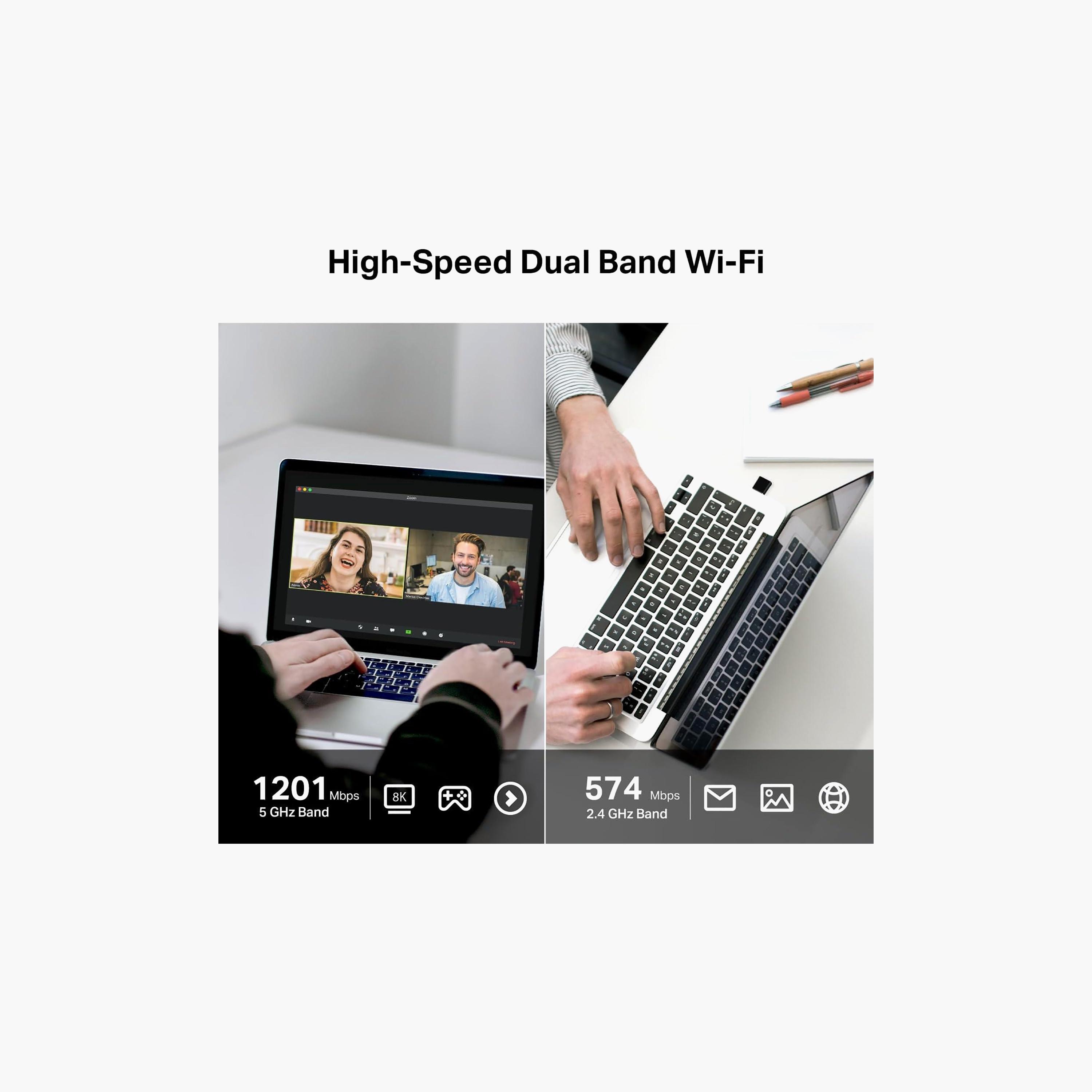 تي بي لينك آرتشر تي إكس 20 يو نانو محول USB لاسلكي Wi-Fi 6 AX1800 نانو، أسود | ARCHER TX20U NANO-electronics-accessories-computeraccesories-image-3