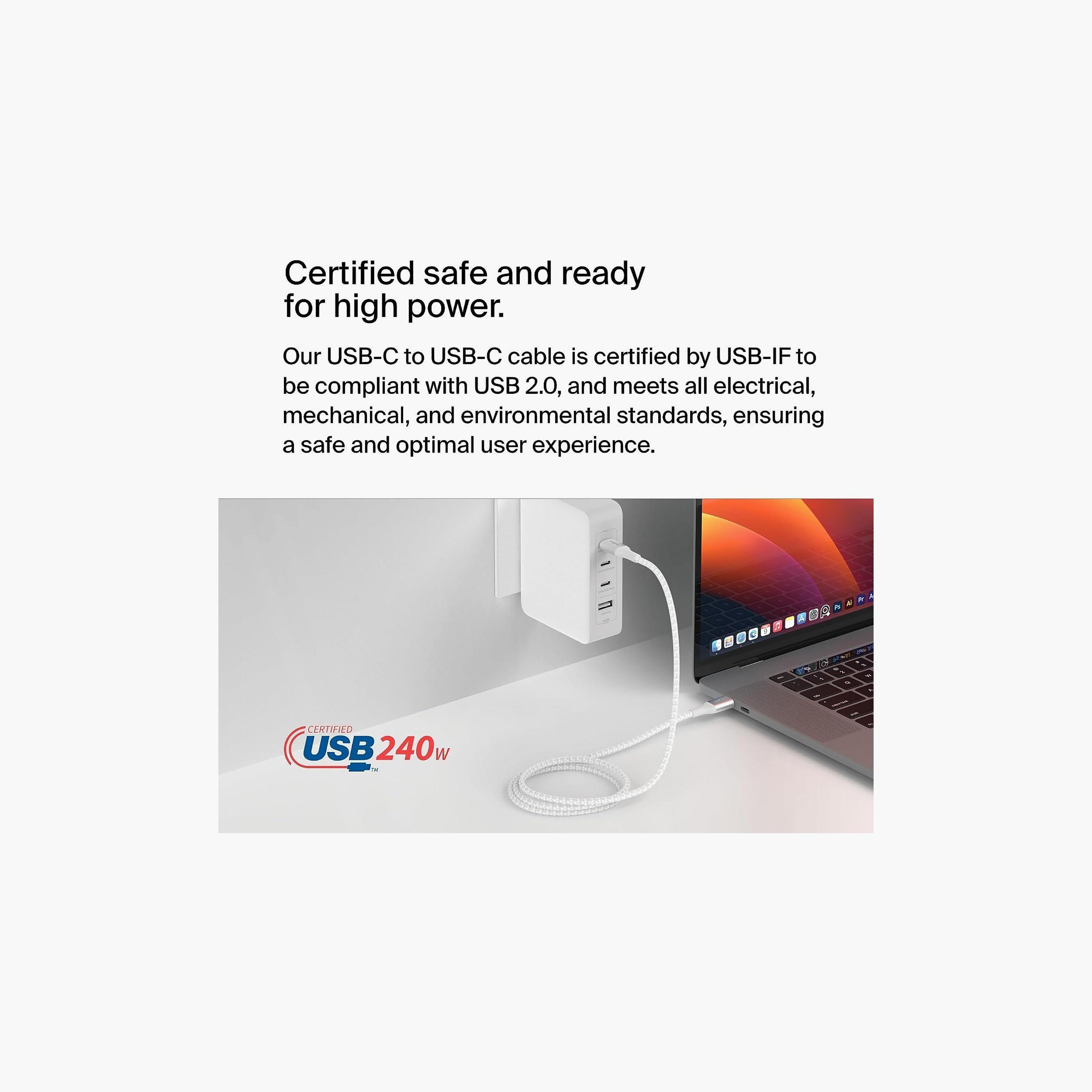 بيلكين بوست شارج كابل شحن USB-C إلى USB-C، طول 2 متر-electronics-accessories-mobileaccesories-image-5