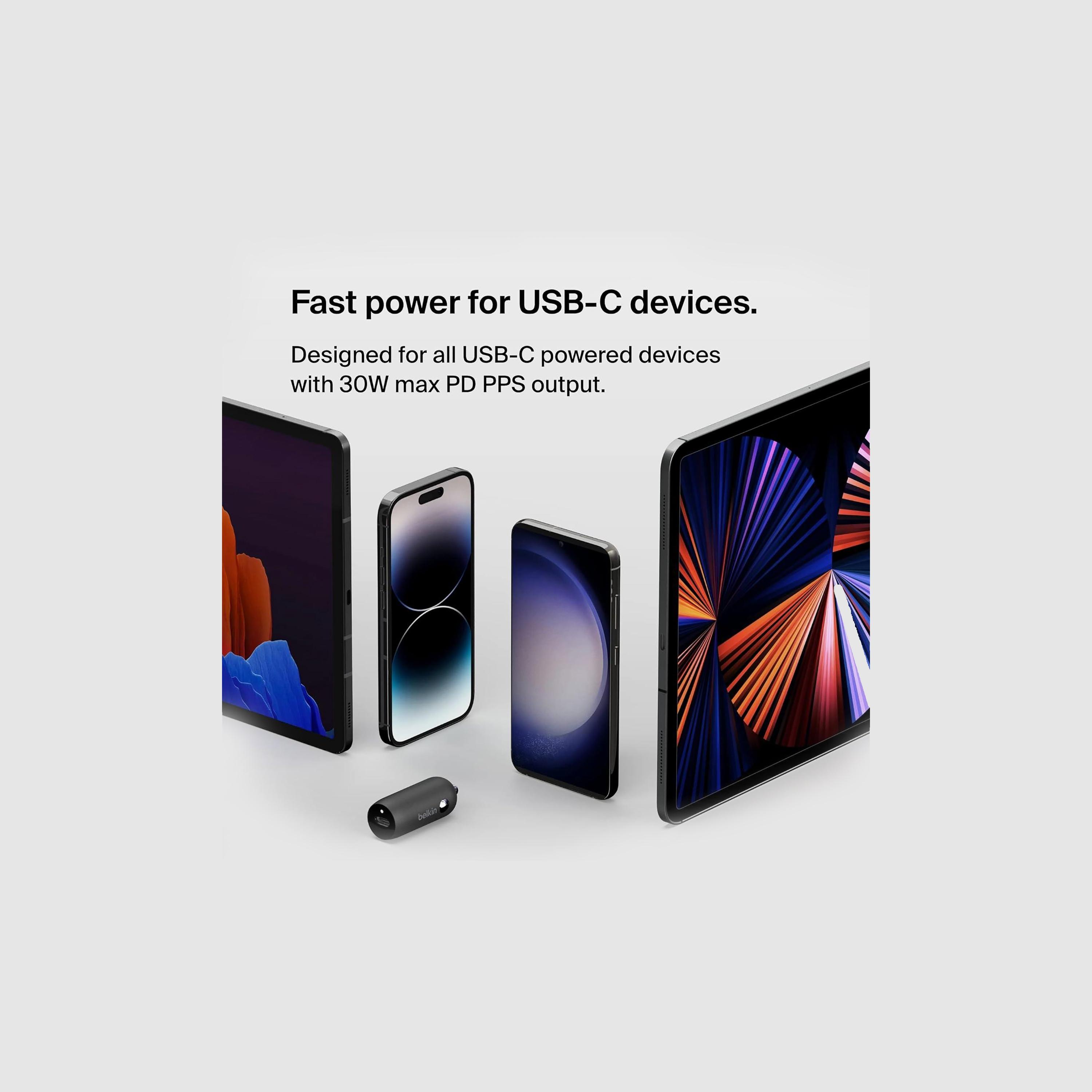 بيلكين بوست شارج شاحن سيارة سريع 30 واط، أسود (منفرد) | BKN-CCA004BTBK-electronics-accessories-mobileaccesories-image-4