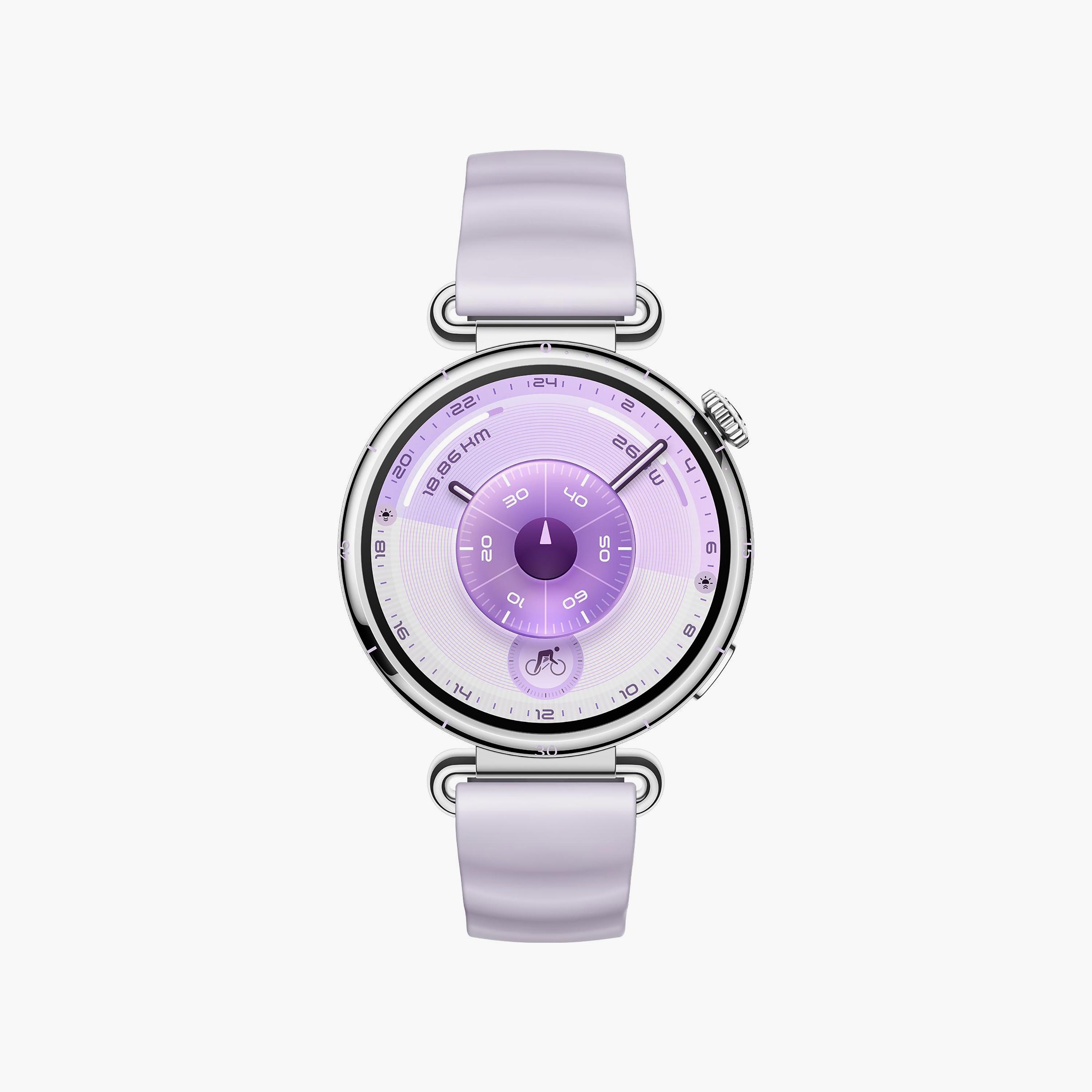 هواوي جي تي 6 كونسو سوار بنفسجي مطاط الفلور 41 مم + سوار إضافي | BD-HUW-GT6-KON-PPL+STRP-GRN-men-watchesandjewellery-watches-image-2