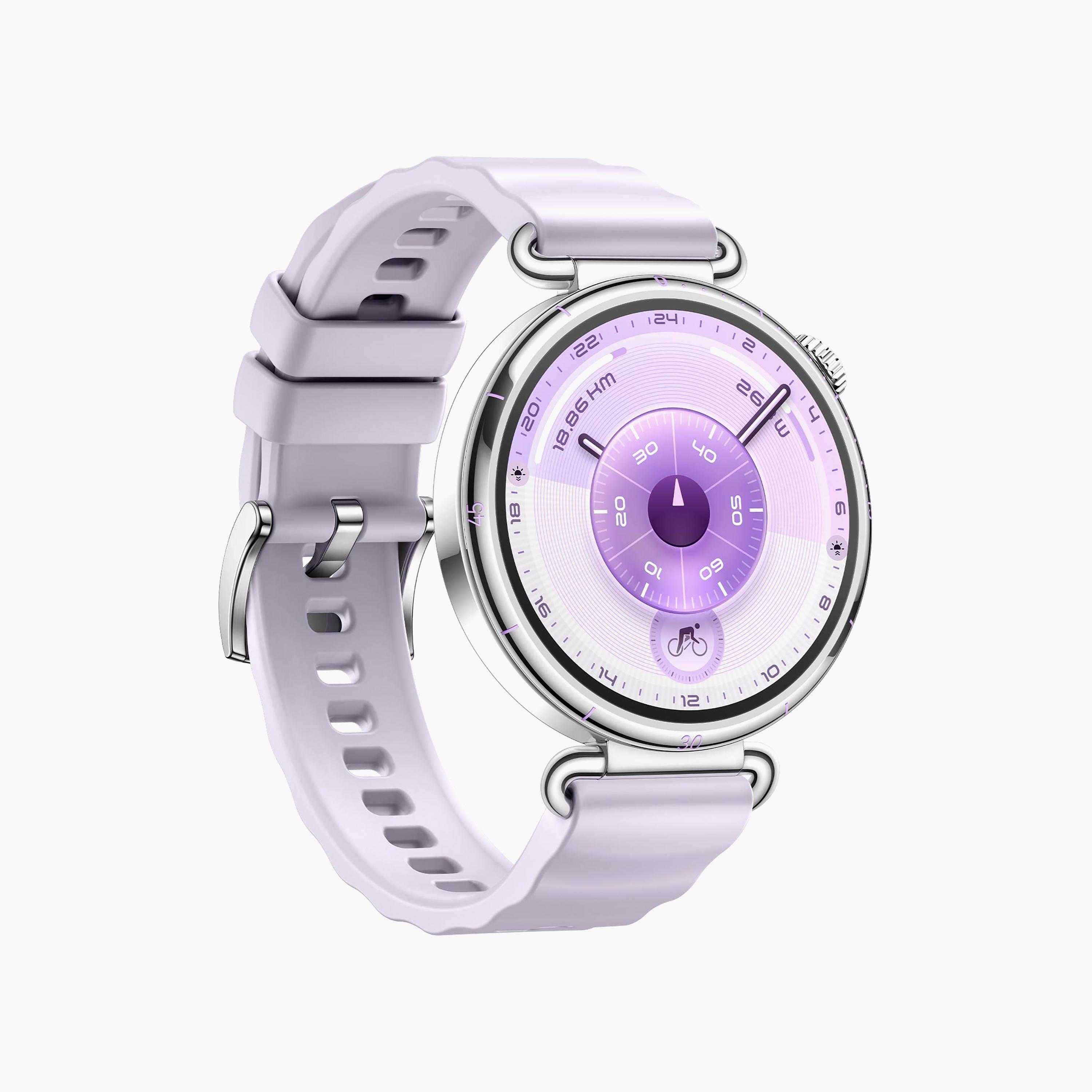هواوي جي تي 6 كونسو سوار بنفسجي مطاط الفلور 41 مم + سوار إضافي | BD-HUW-GT6-KON-PPL+STRP-GRN-men-watchesandjewellery-watches-image-3
