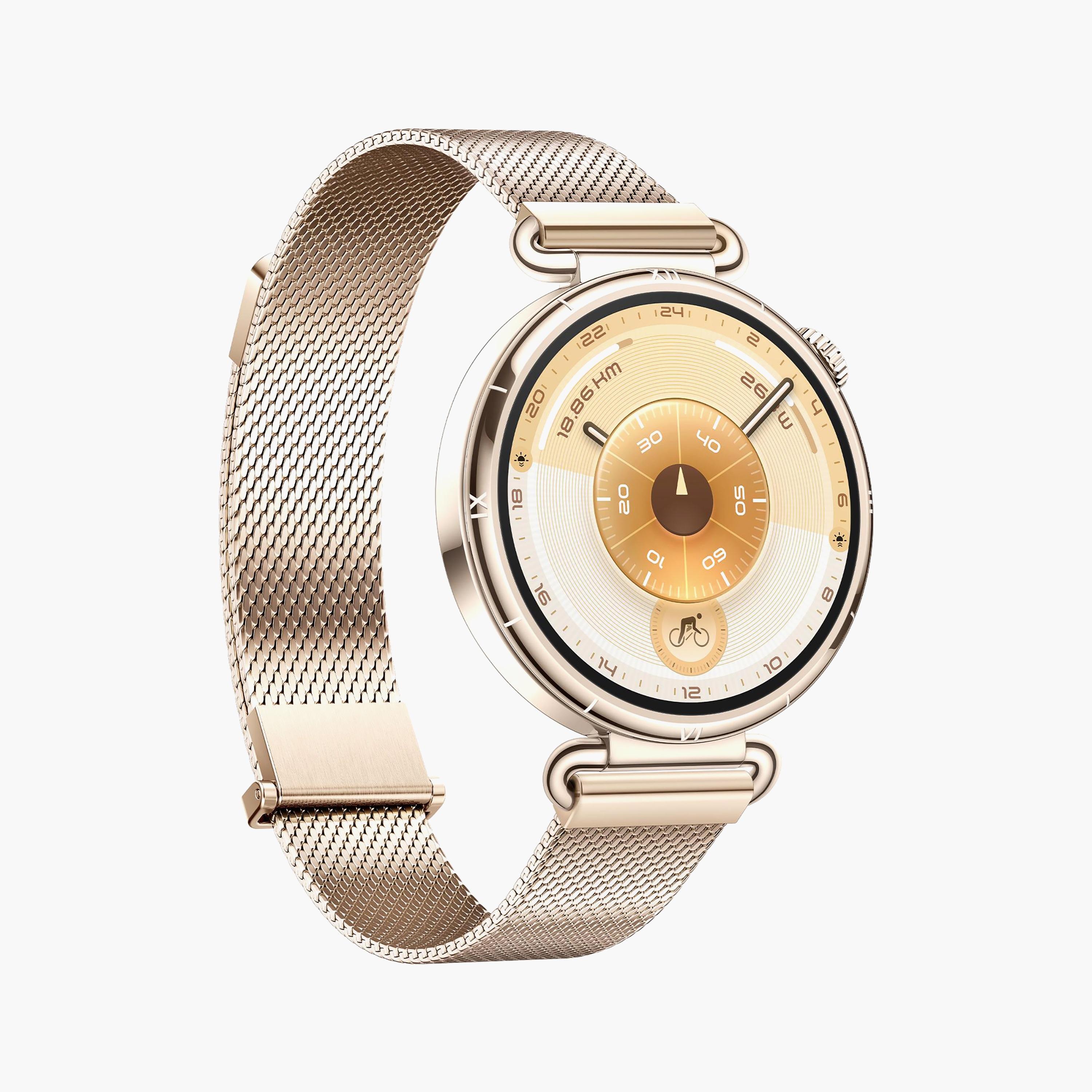 هواوي جي تي 6 كونسو سوار ميلاني ذهبي 41 مم + سوار إضافي | BD-HUW-GT6-KON-GLD+STRP-GRN-men-watchesandjewellery-watches-image-3