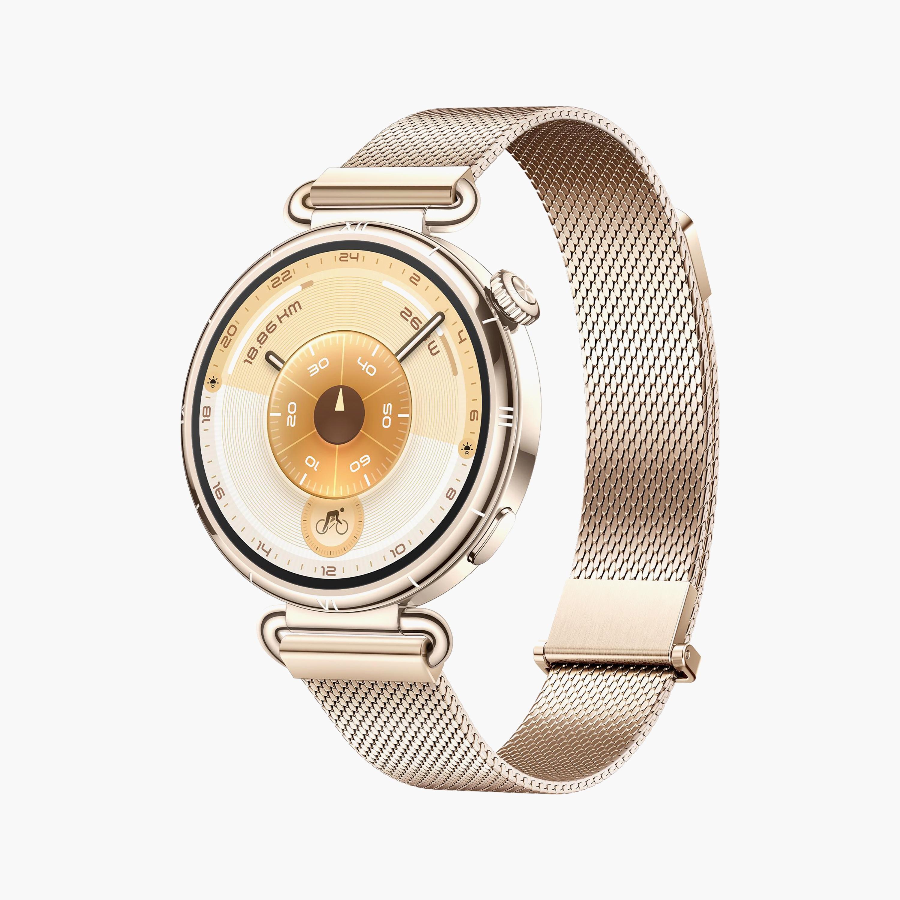 Huawei GT6 Konsu Gold Milanese Strap 41mm | HUAWEI WATCH GT6-men-watchesandjewellery-watches-image-1