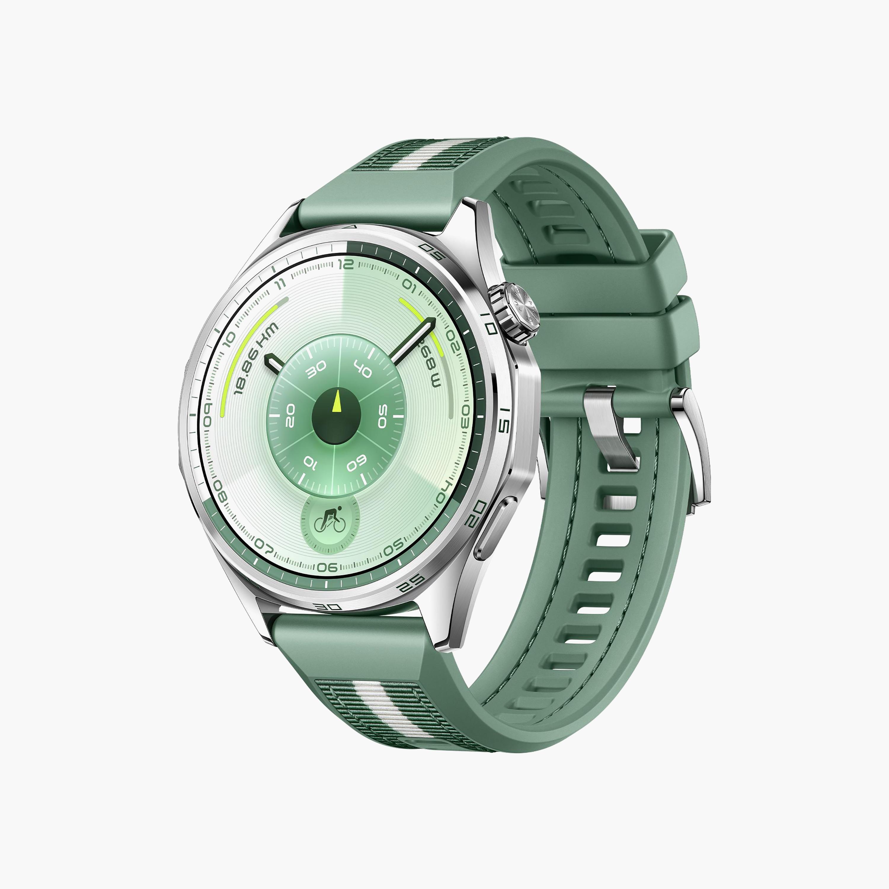 Huawei GT6 Atum Green Woven Strap 46mm | HUAWEI WATCH GT6-men-watchesandjewellery-watches-image-1