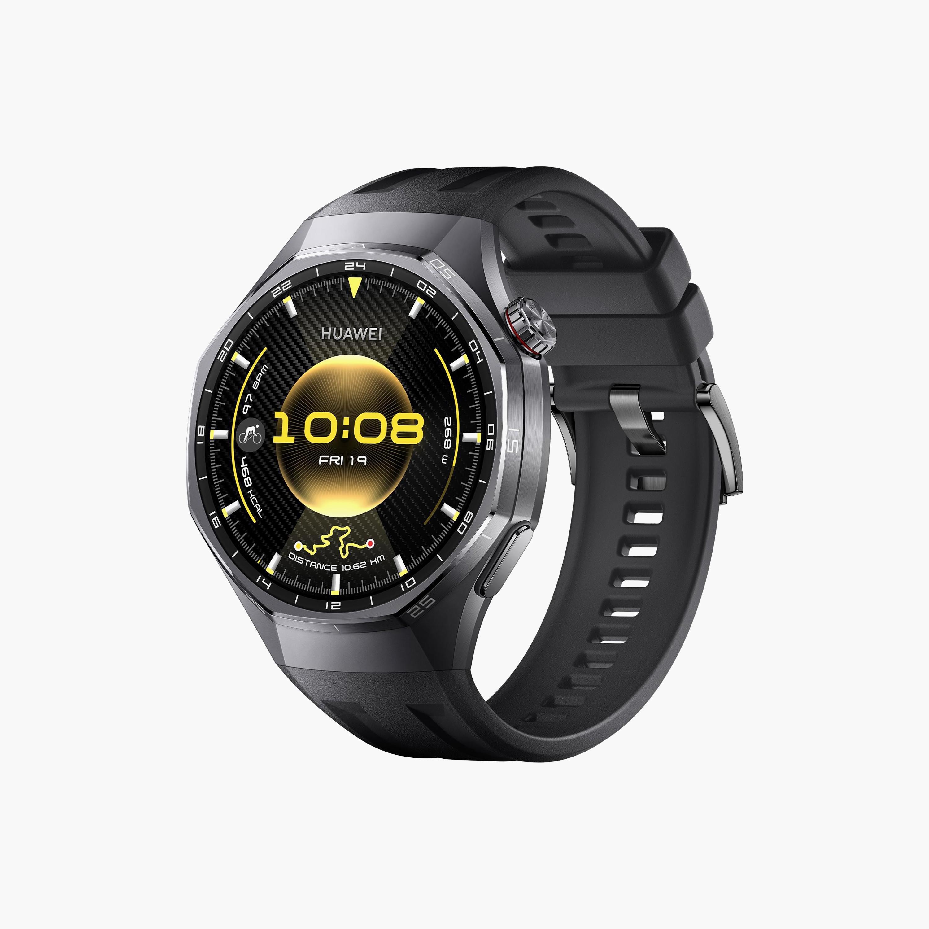 Huawei GT6 Pro Atum Black Fluoroelastomer Strap 46mm | HUAWEI WATCH GT6 PRO-men-watchesandjewellery-watches-image-1