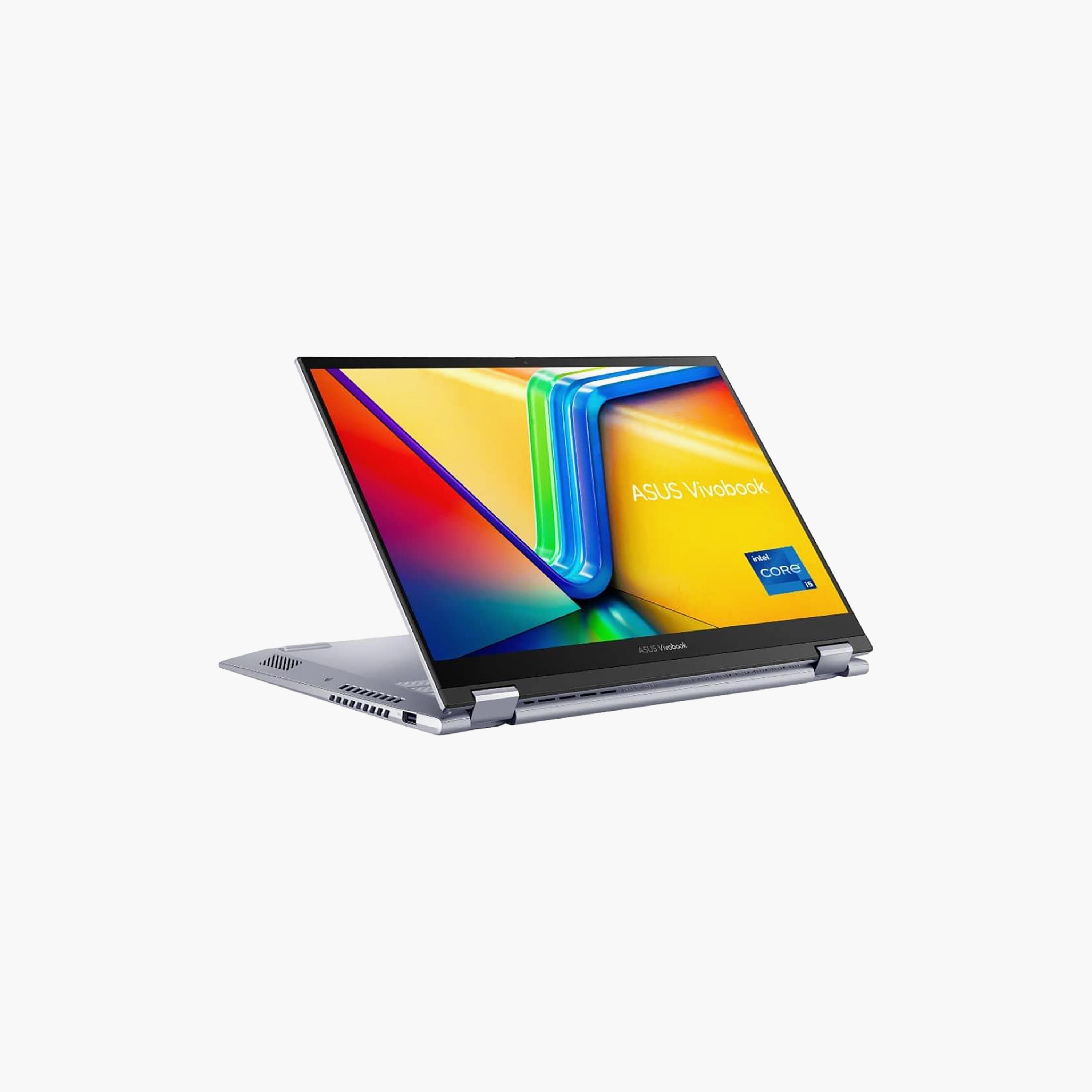 Asus Vivobook S14 Flip, i5-13420H, 16GB RAM, 512GB SSD, 14" Touch, Win 11, Cool Silver-electronics-laptops-image-1