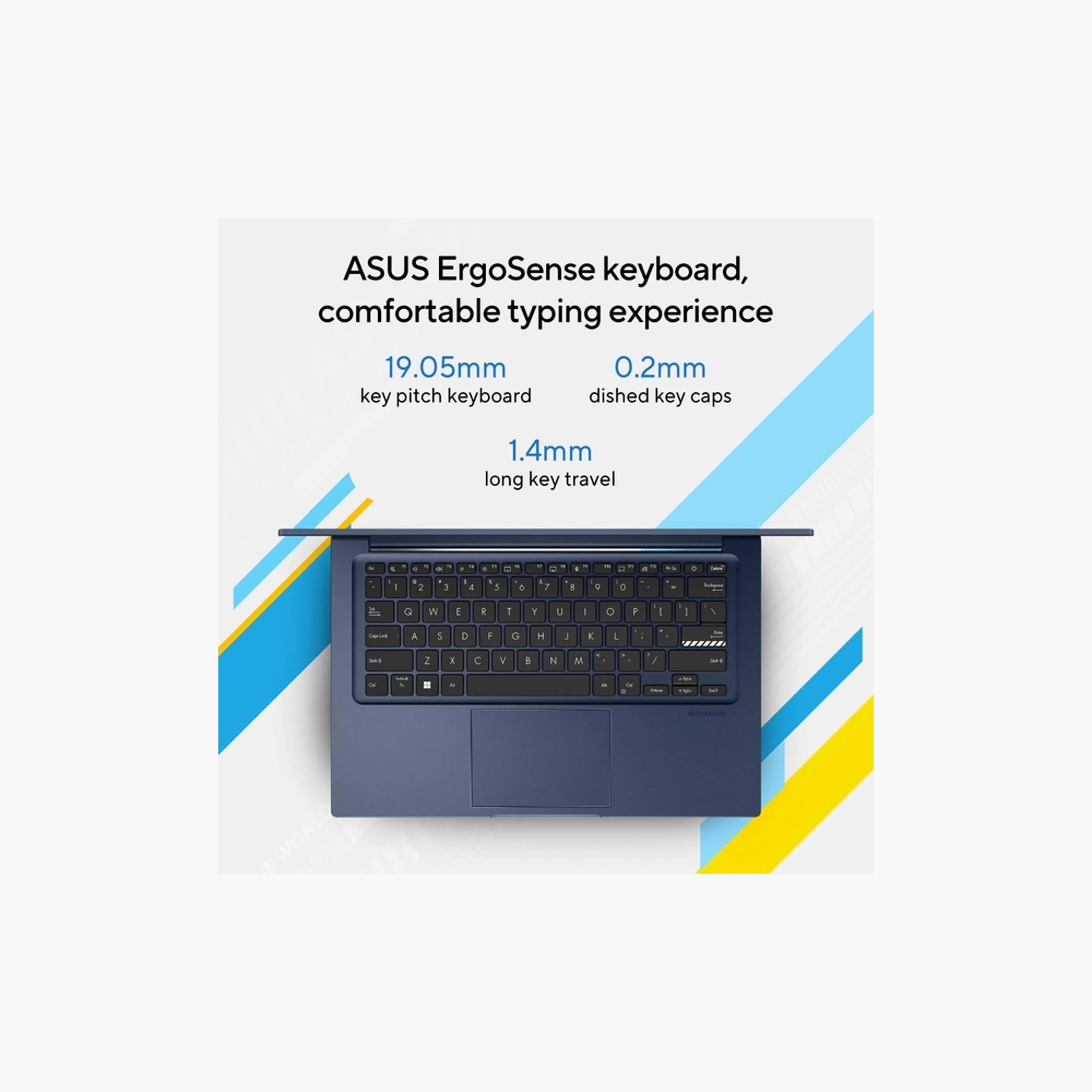 Asus Vivobook 14, i5, 16GB RAM, 512GB SSD, 14" FHD, Win 11, Quiet Blue [X1404VA-EB385W]-electronics-laptops-image-3