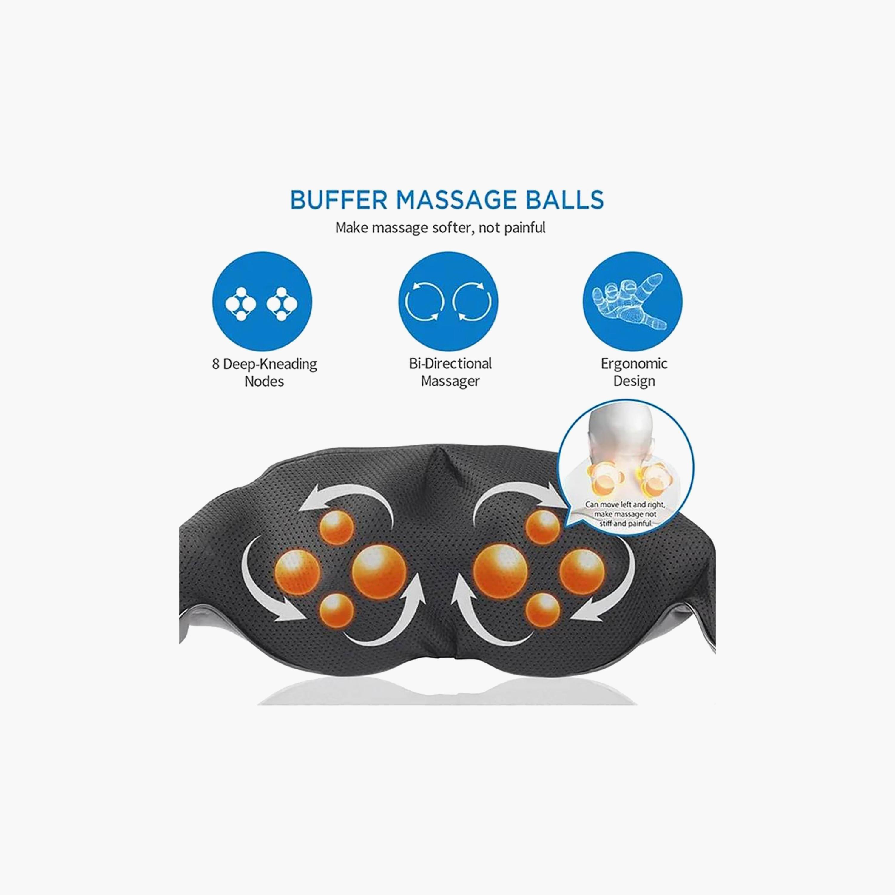 RENPHO Shiatsu Back Neck Shoulder Massager With Heat Black | RP-SNM061-BK-electronics-portabledevices-image-2