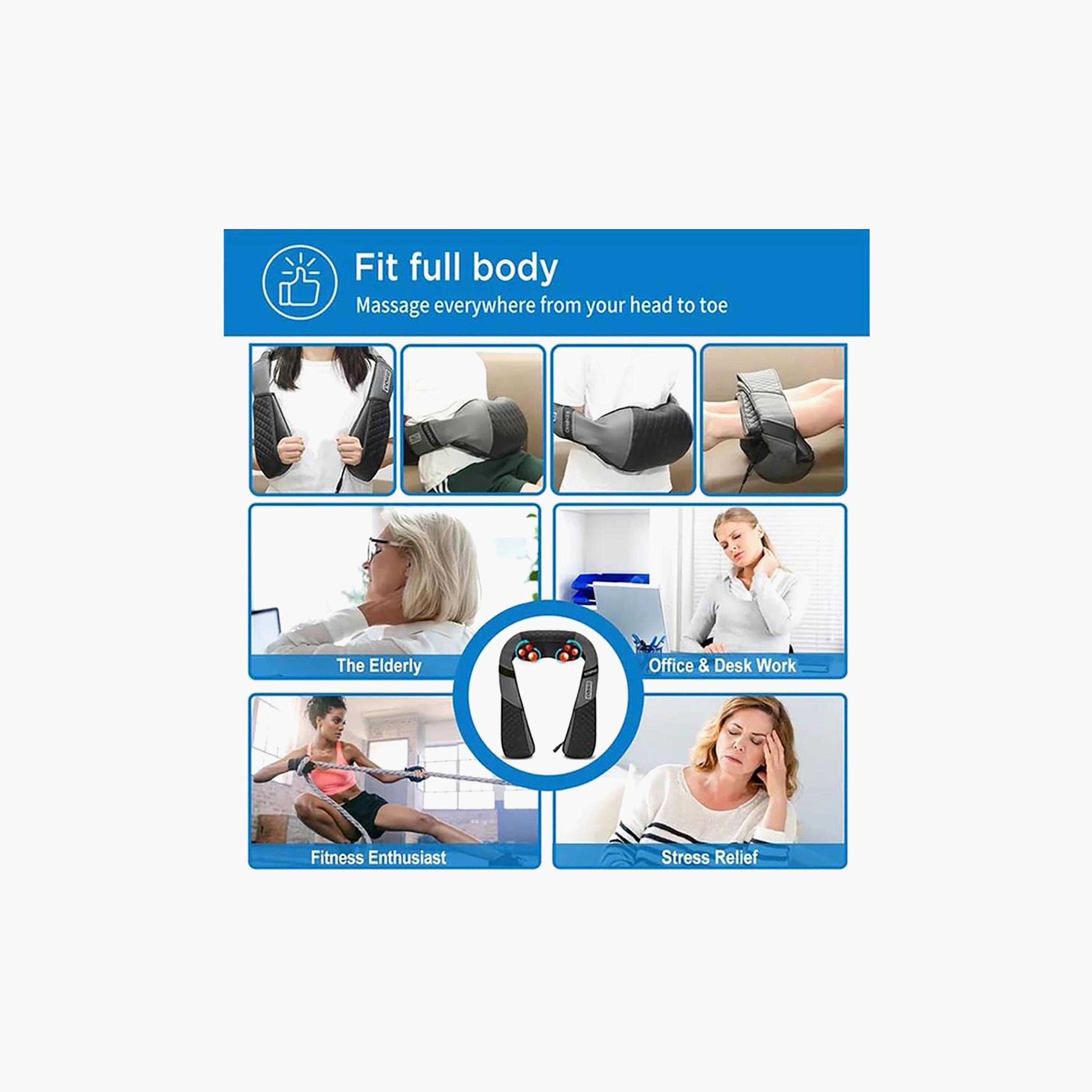 رينفو جهاز تدليك الظهر والرقبة والكتف بالضغط (Shiatsu) مع تدفئة، أسود | RP-SNM061-BK-electronics-portabledevices-image-5