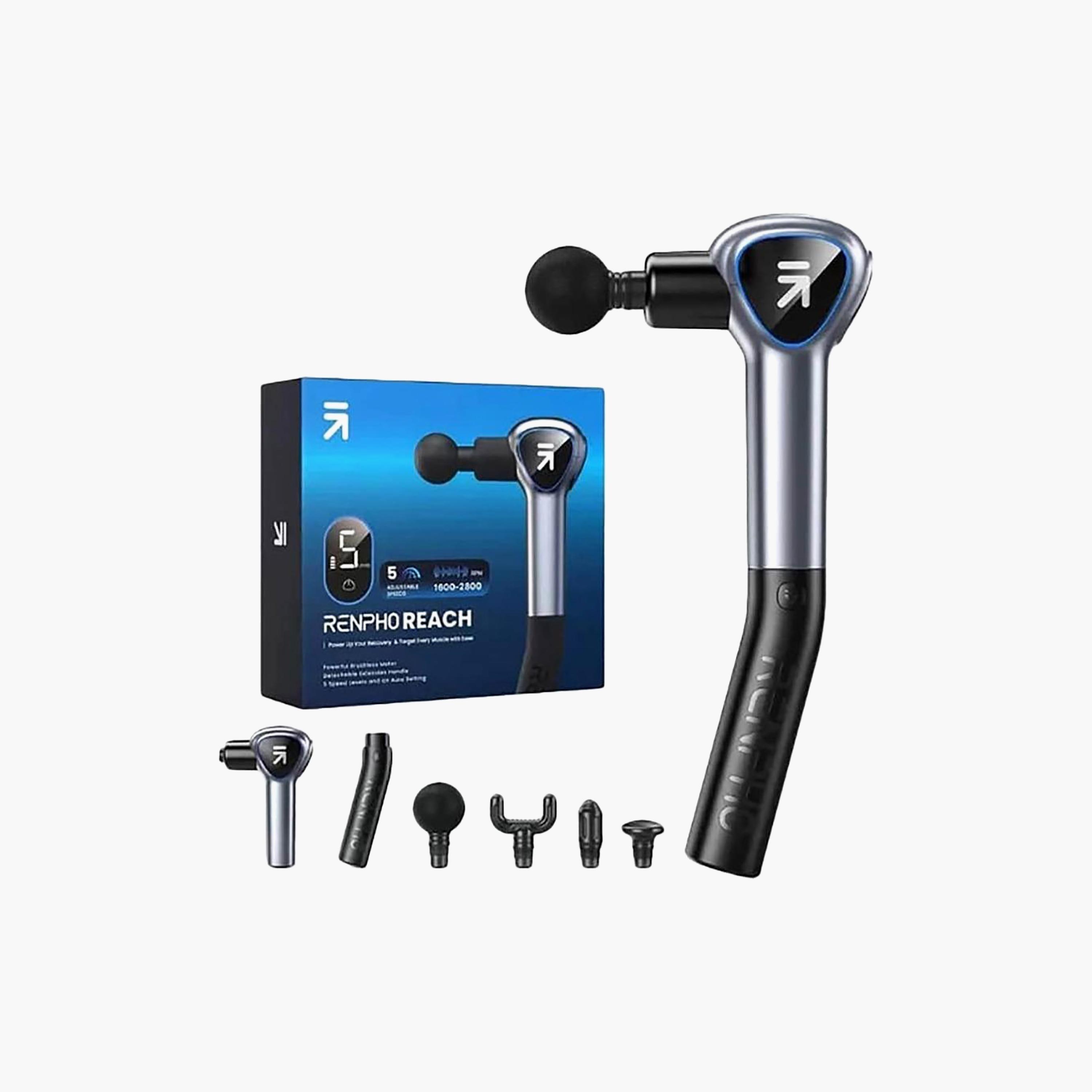 RENPHO Reach Massage Gun With Extended Handle Black | R-C007-BK-electronics-portabledevices-image-1