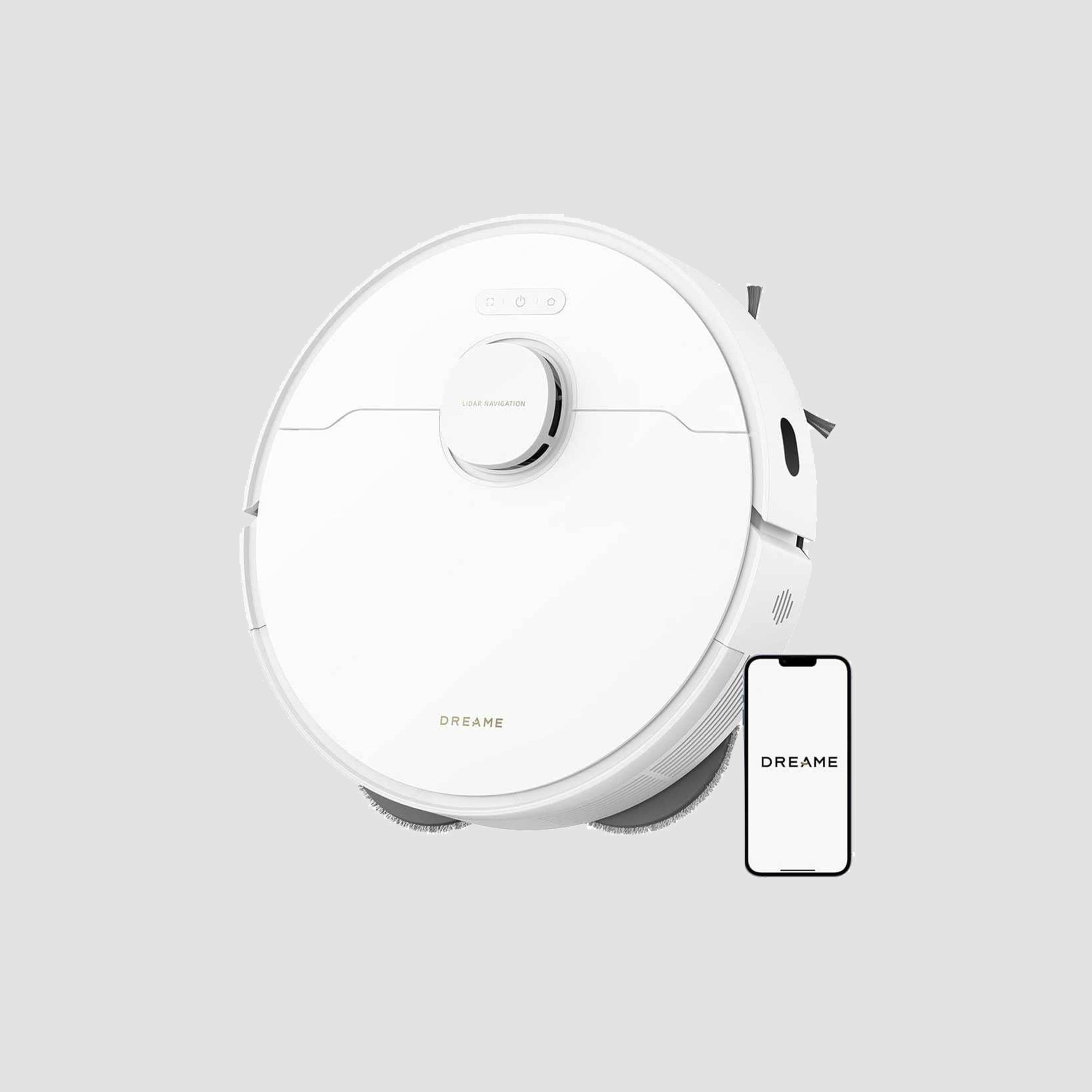 دريمي مكنسة روبوت بيضاء إل 10 إس برو الجيل الثاني | RLL42SDA-WH-household-appliances-homeappliances-vacuumcleaners-image-1