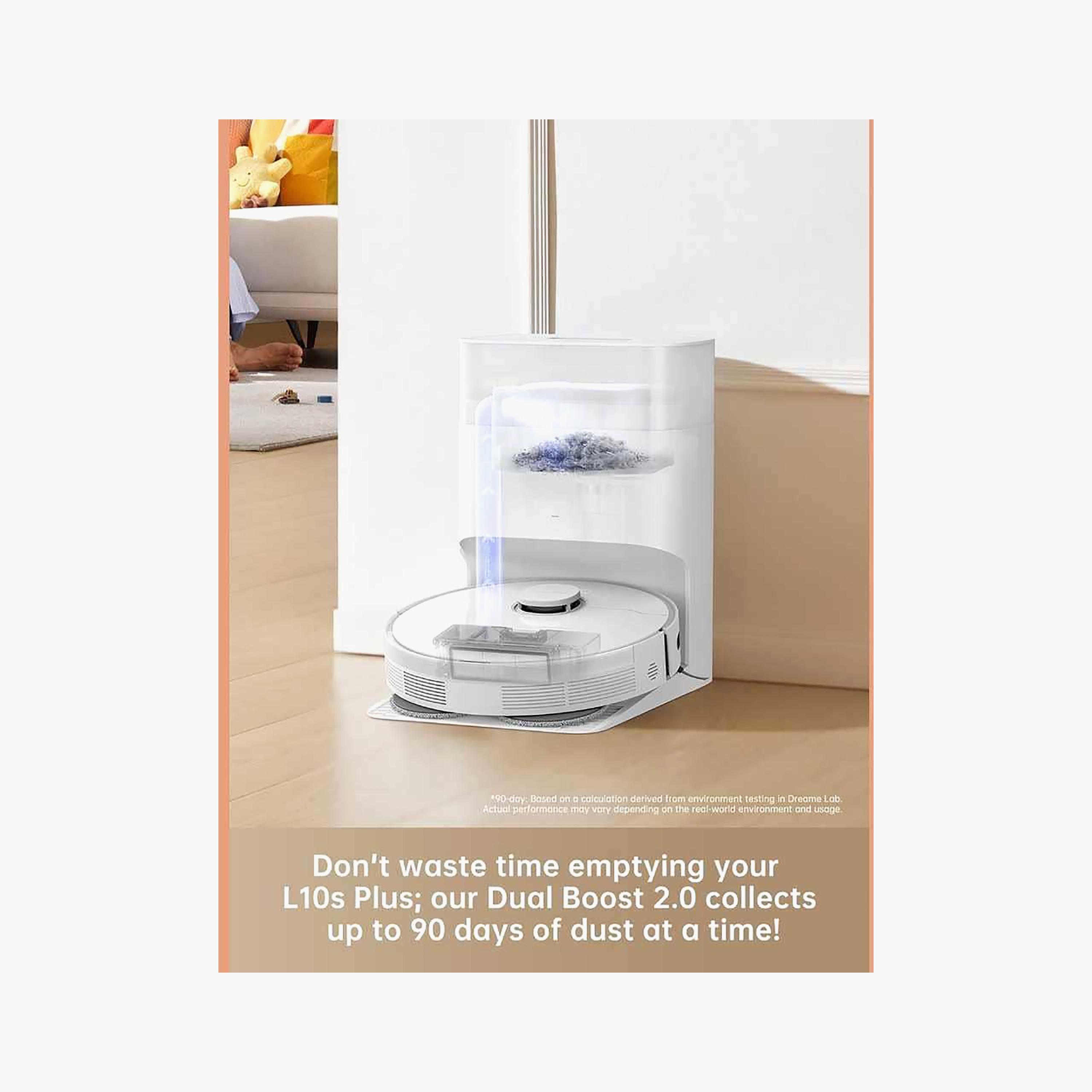 دريمي مكنسة روبوت بيضاء إل 10 إس بلس، أبيض | RLL42SD-household-appliances-homeappliances-vacuumcleaners-image-2