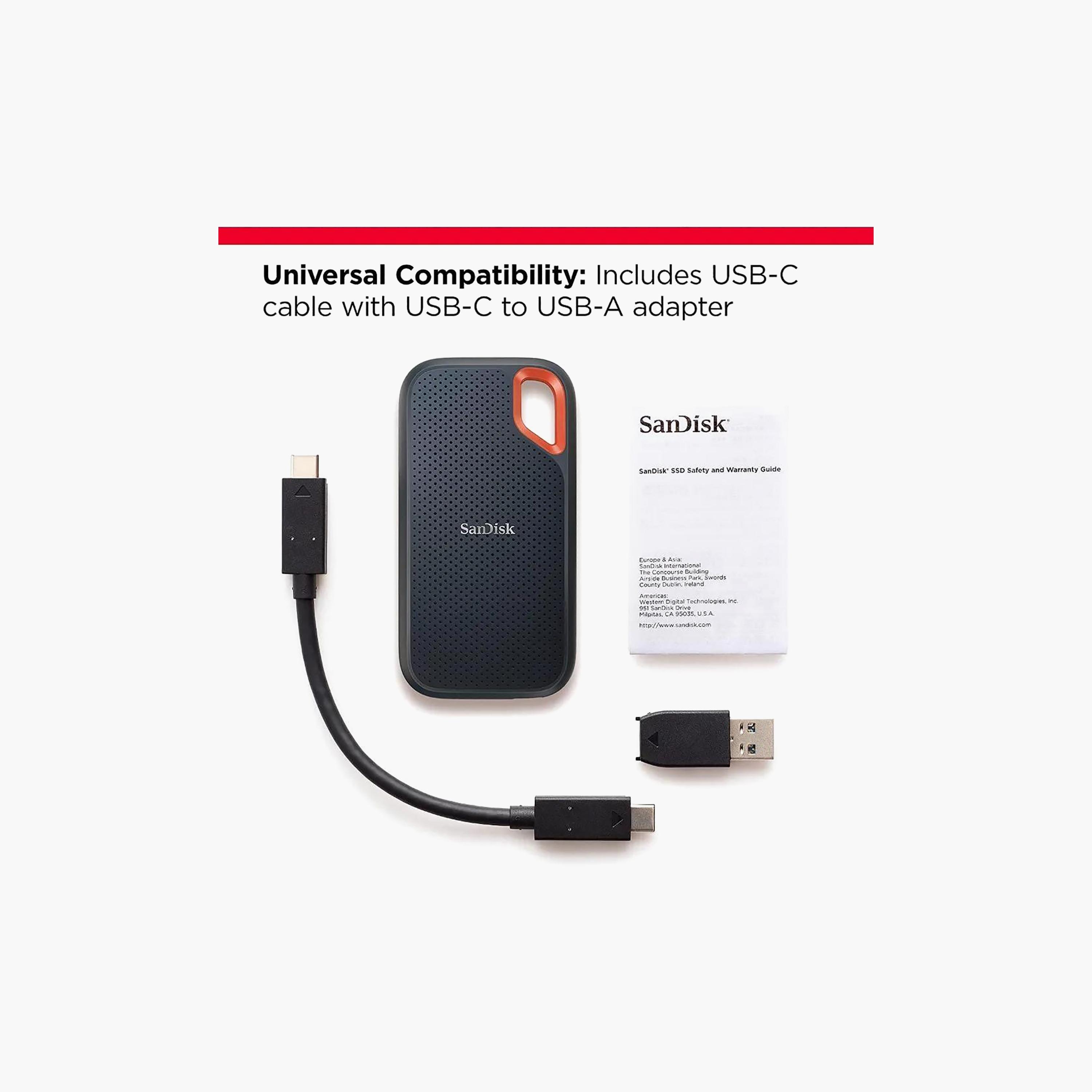 سانديسك إكستريم إس إس دي محمول 8 تيرا، أسود | SDSSDE61-8T00-G25-electronics-accessories-computeraccesories-image-3