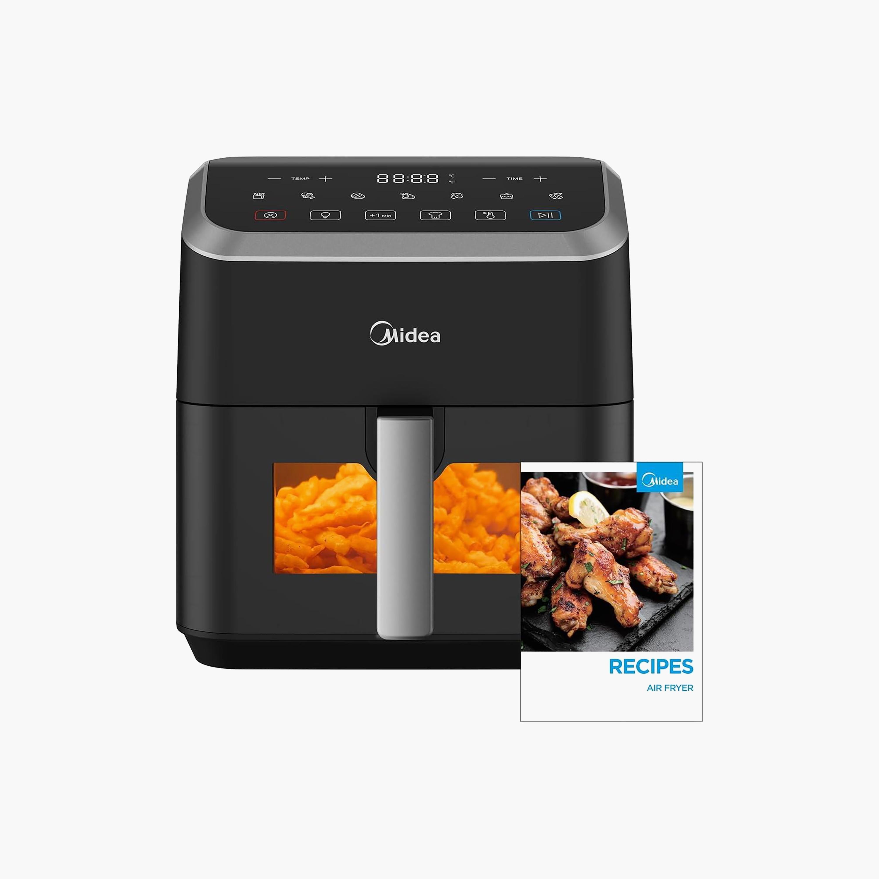 Midea 5L Digital Air Fryer, X CycloneAir Tech, Window, Multi-Cook, Timer | MAD-550F2APK-household-appliances-kitchenappliances-foodprocessors-image-1