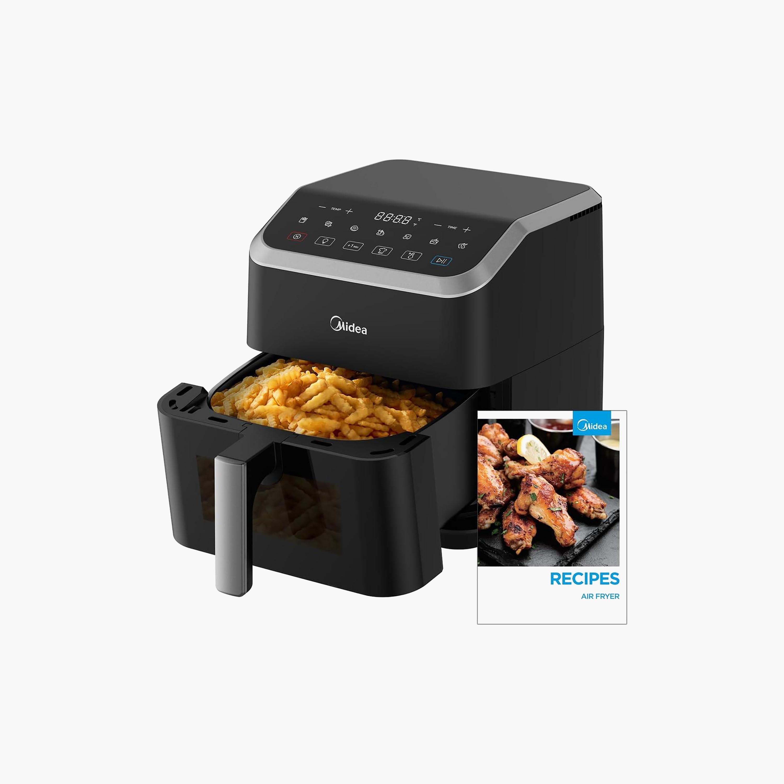 Midea 5L Digital Air Fryer, X CycloneAir Tech, Window, Multi-Cook, Timer | MAD-550F2APK-household-appliances-kitchenappliances-foodprocessors-image-3