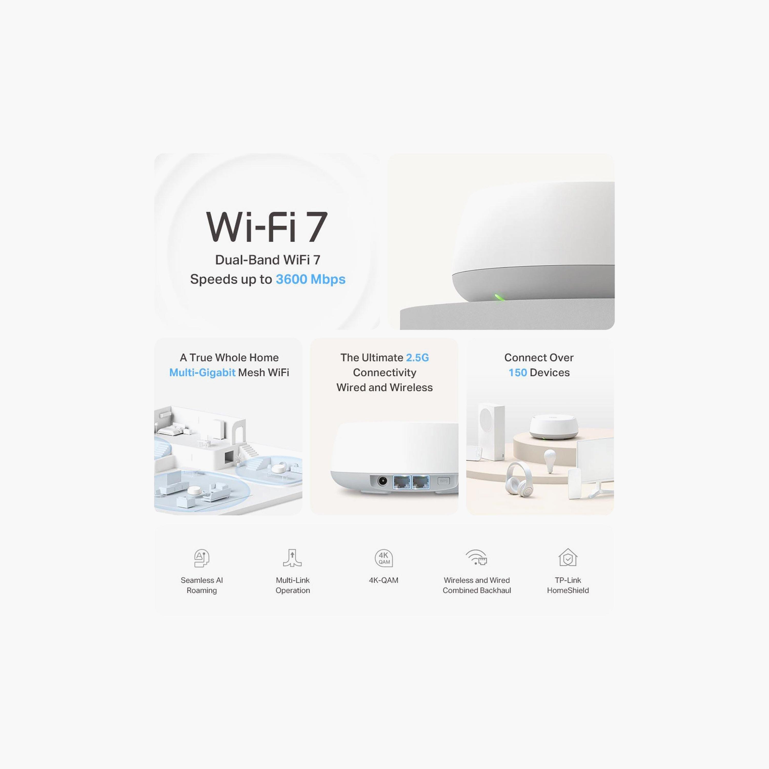 TP Link Whole Home Wireless Dual Band Gigabit Wi-Fi System | DECO BE25 (3 PACK)-electronics-portabledevices-image-3
