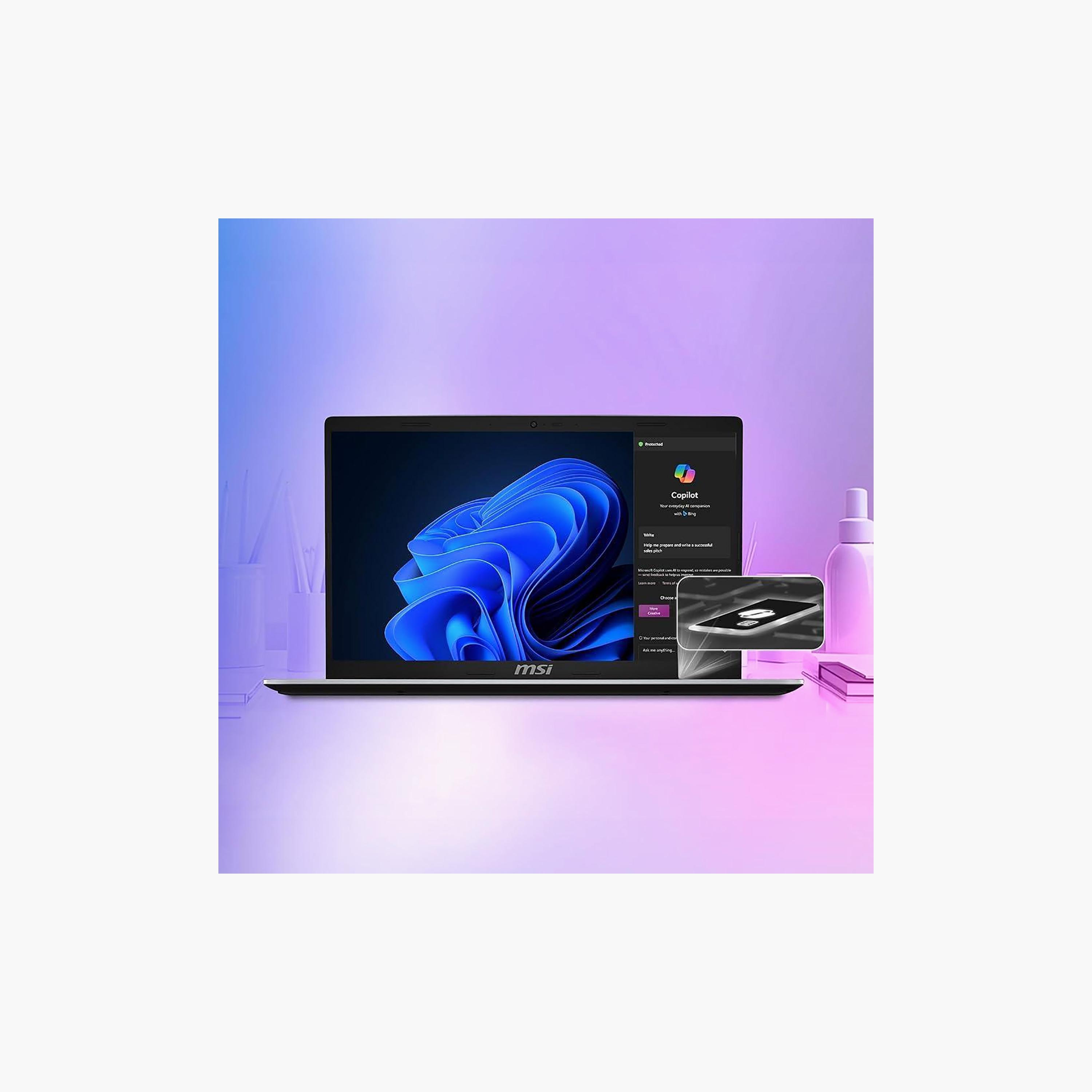 إم إس آي مودرن 14 إف 13 إم جي نحيف i5-1334U، رسوميات Iris Xe 8 جيجا 512 جيجا SSD 14" FHD، Win 11-electronics-laptops-image-3