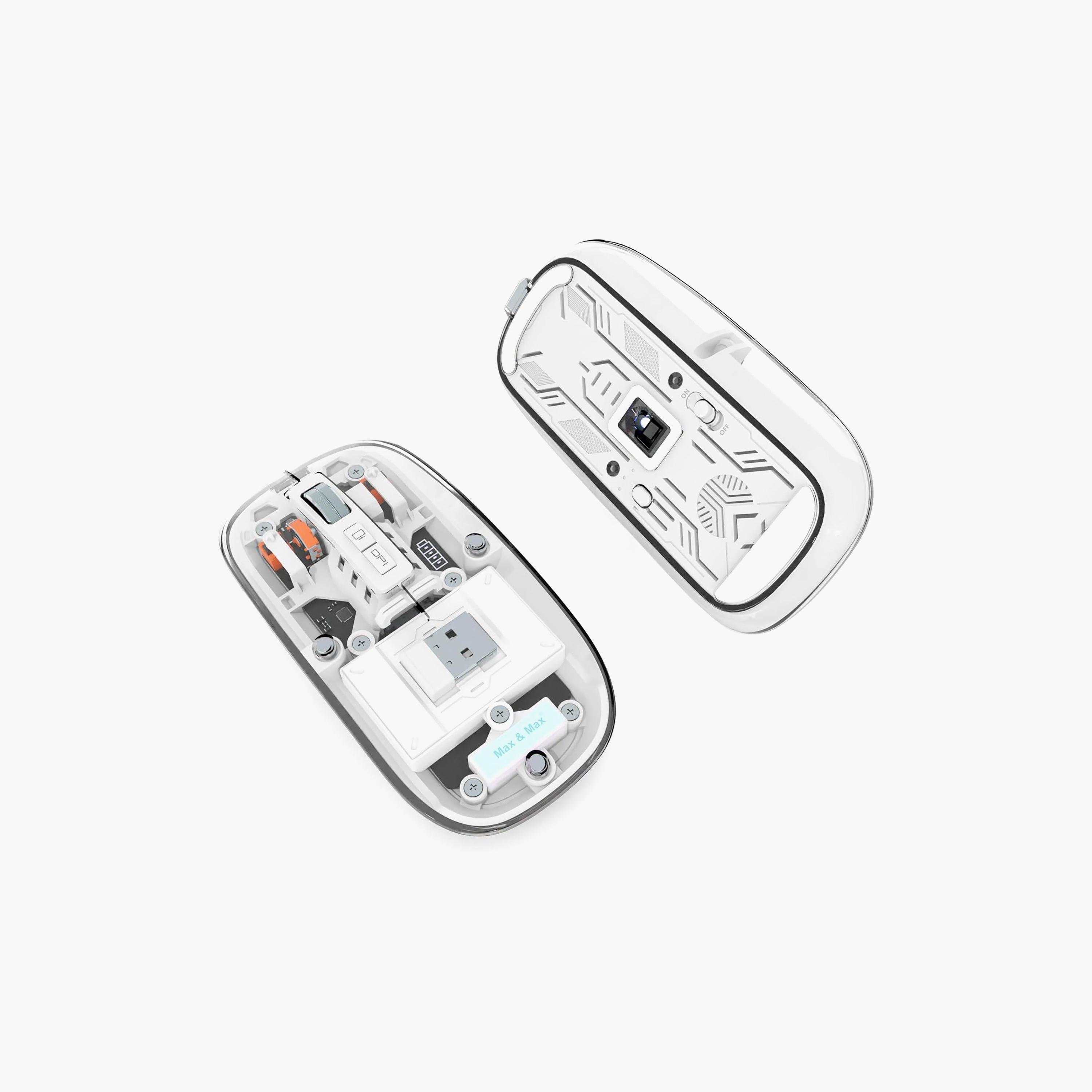 ماكس آند ماكس فأرة شفافة، أبيض | MXM-T901-electronics-accessories-computeraccesories-image-2