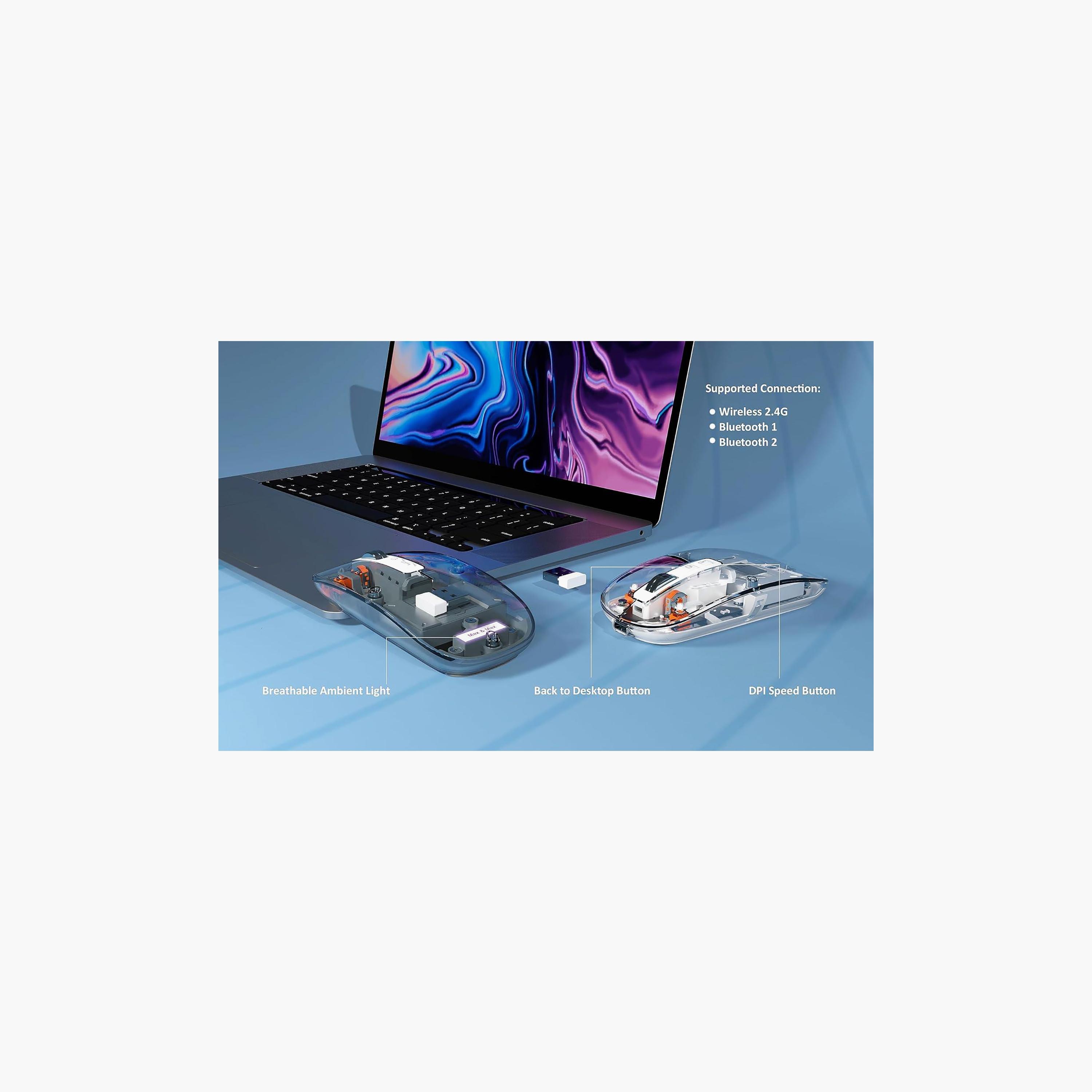 ماكس آند ماكس فأرة شفافة، أبيض | MXM-T901-electronics-accessories-computeraccesories-image-4